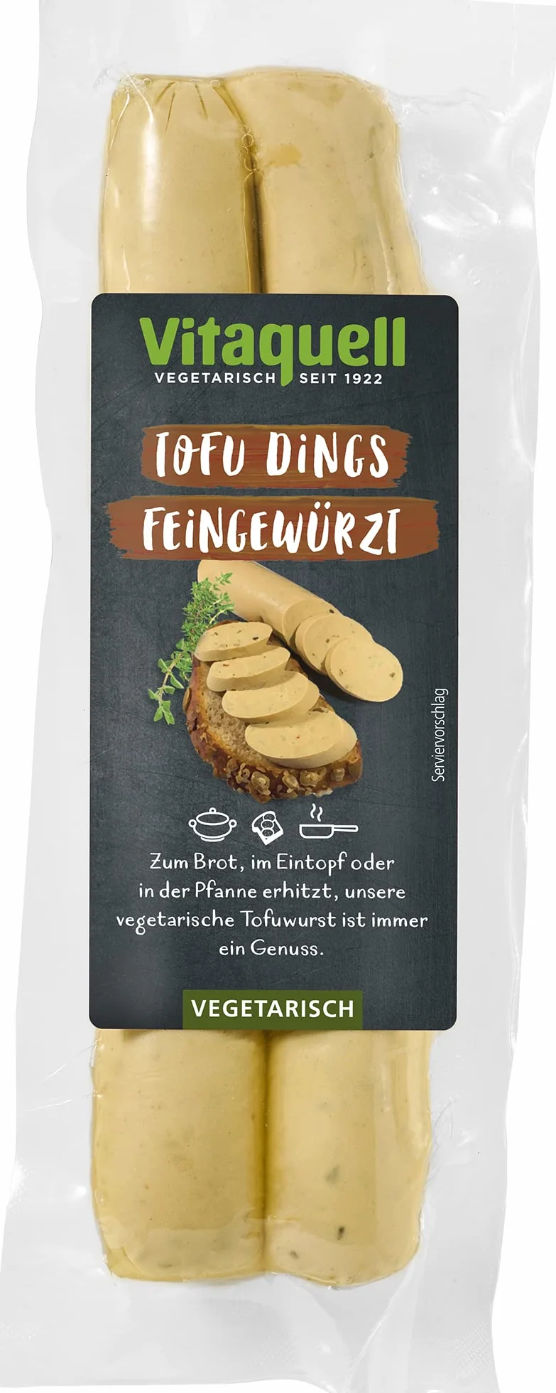 Vitaquell Tofu-Dings especiados finos, 2 x 100 g vegetarianas de tofu