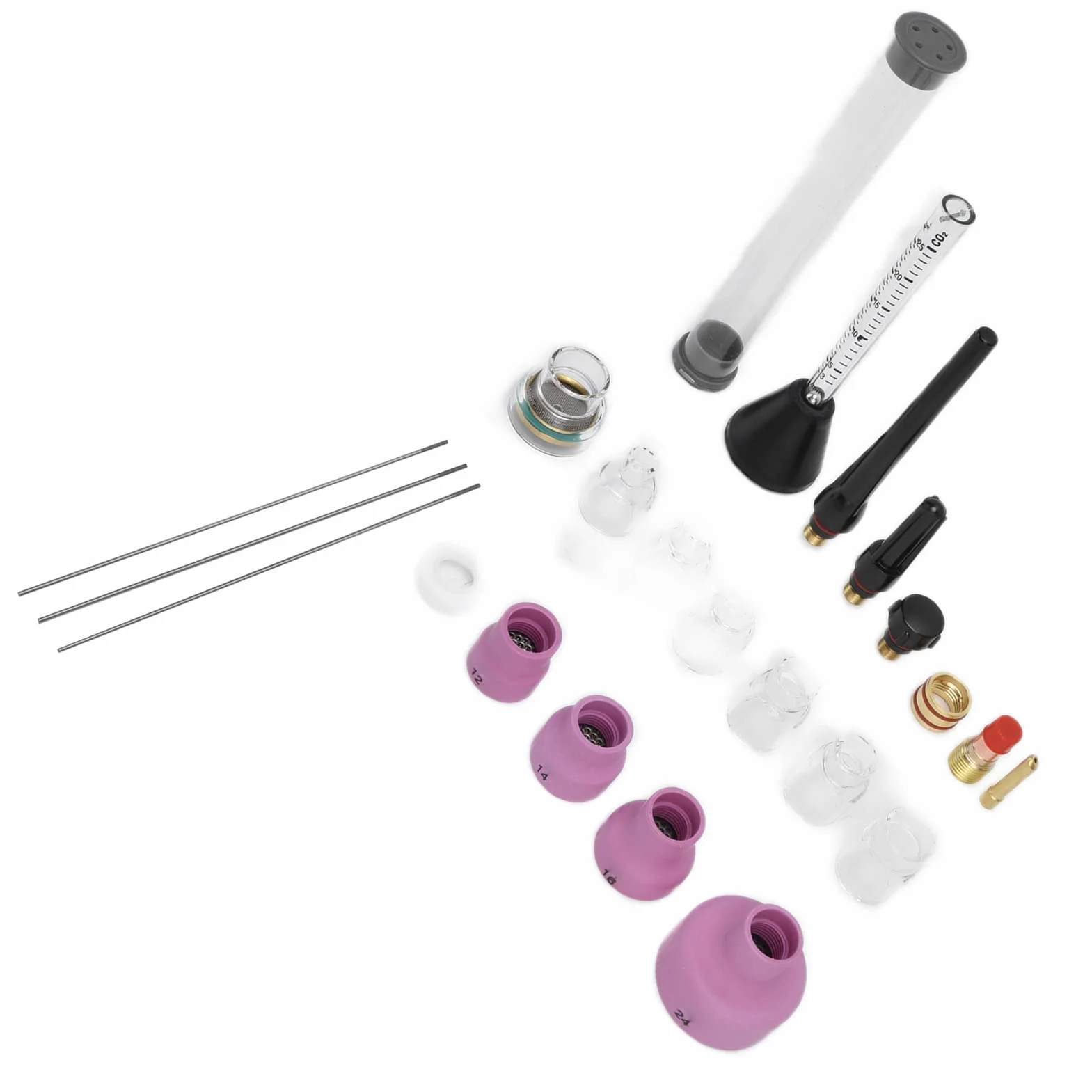 Material de cerámica de boquilla de soldadura de de con alma temperatura y funciones completas para pistola de soldadura WP-17/18/26