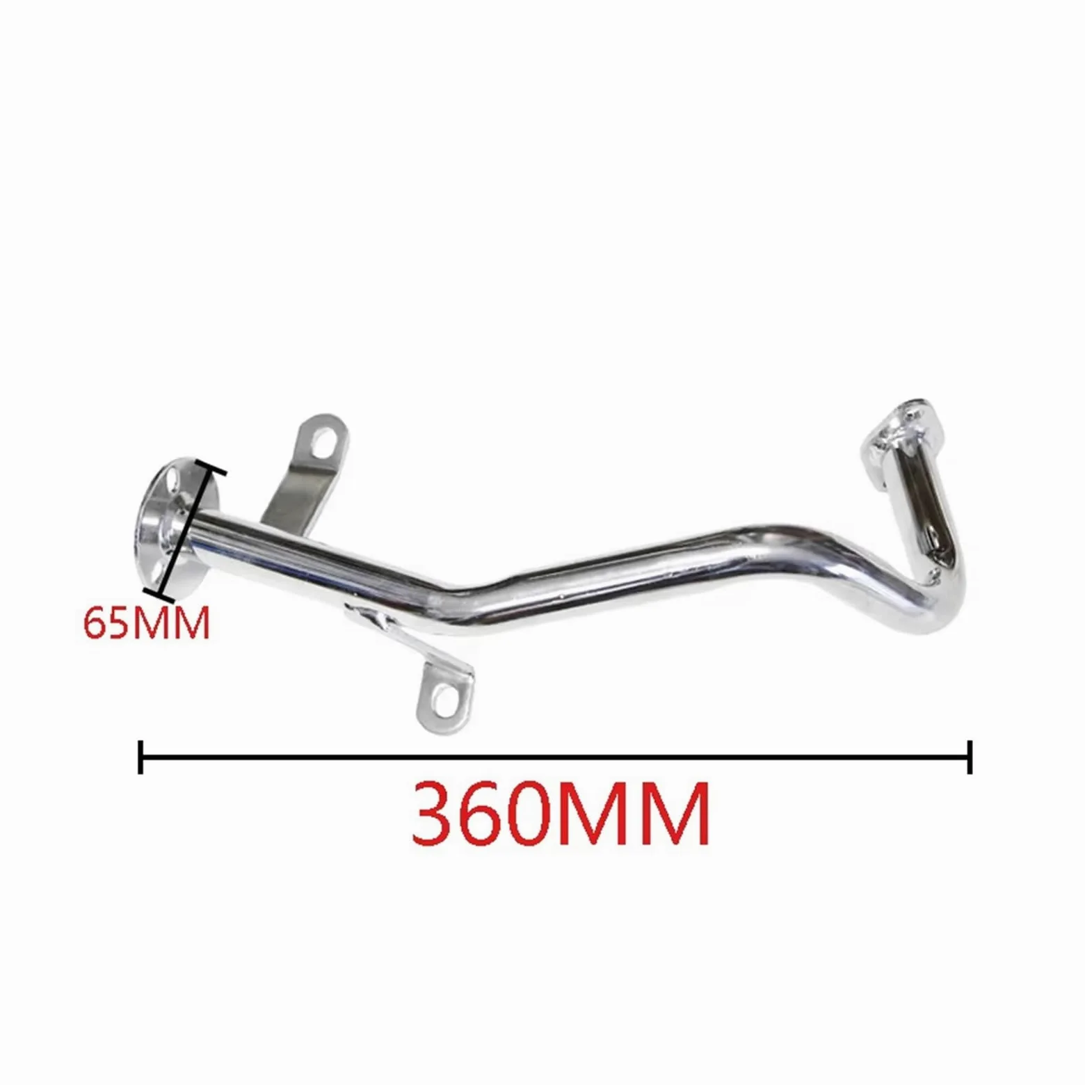 silencioso escape moto Para GY650 tubo de escape | Tubo silenciador de escape para motocicleta Scooter tubo aleación aluminio modificado para motocicleta(Red2)