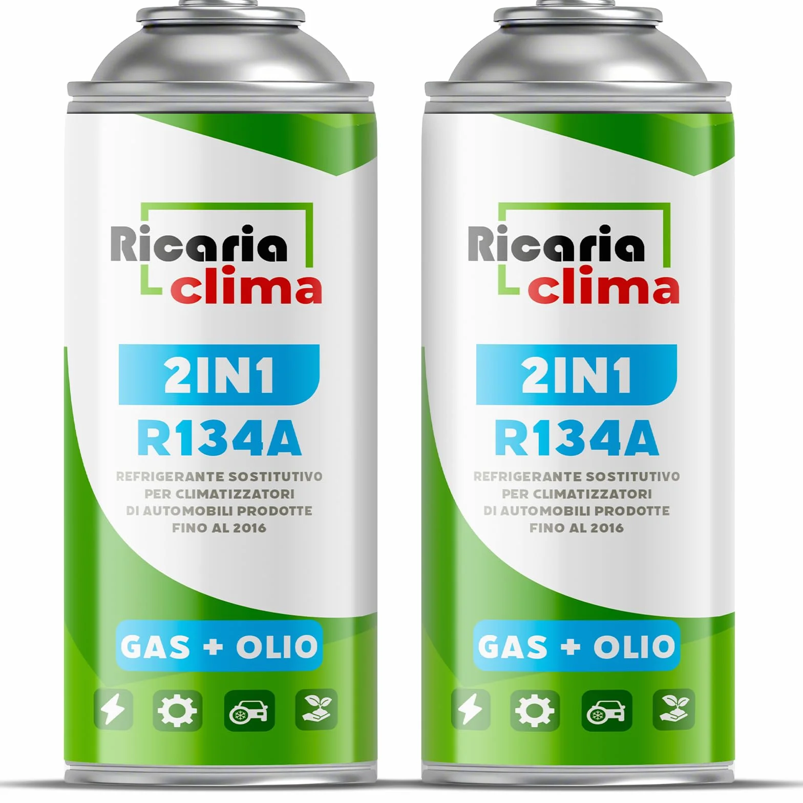Gas de Recambio R134a para Aire Acondicionado de Automóvil – Kit Refrigerante 2 Botellas 235 g