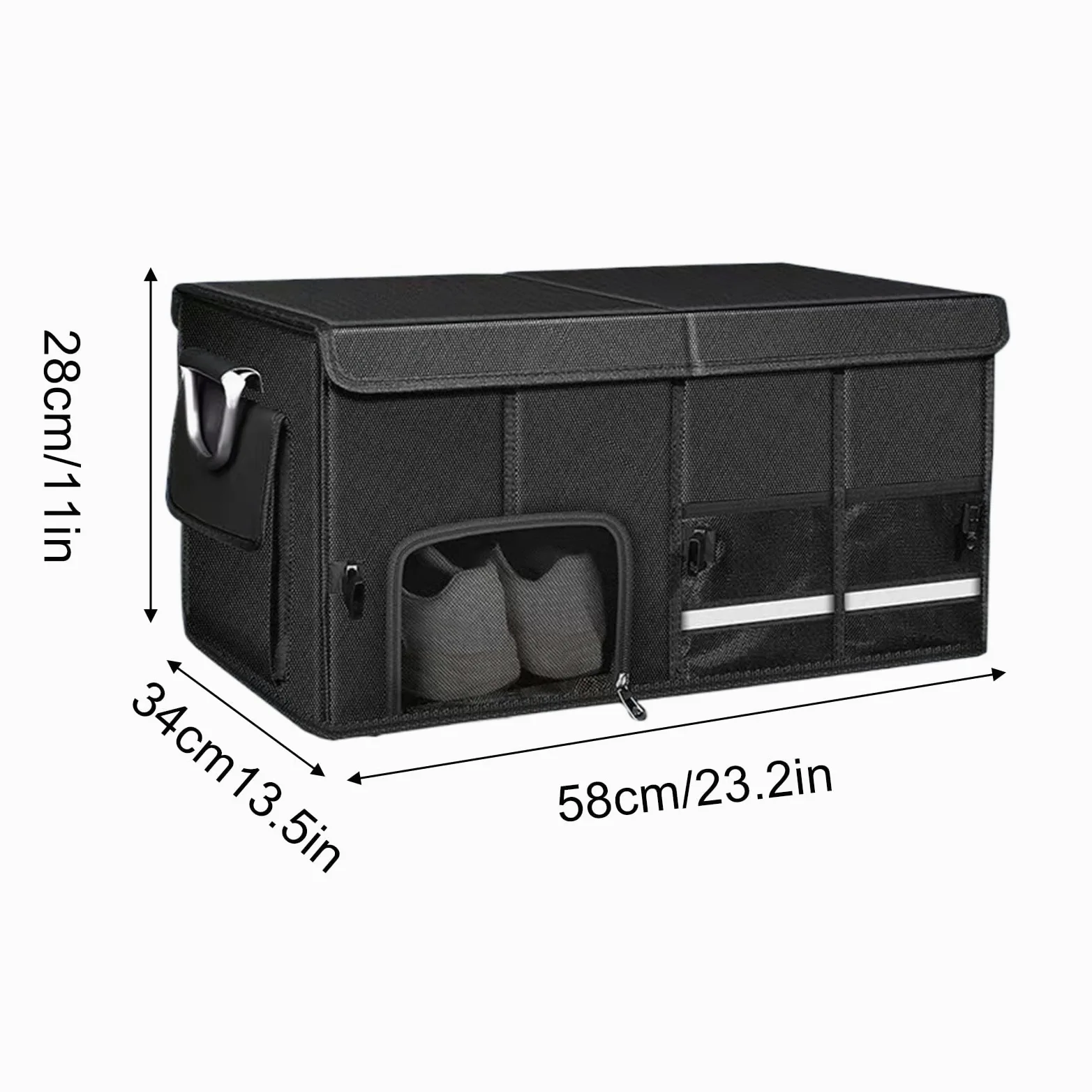 Gran Organizador De Maletero Impermeable Multicompartimentos | Organizador De Maletero Plegable Gran Capacidad Para Coche Accesorio Para Auto Camión RV Interior Viaje Compra Carga Unisex