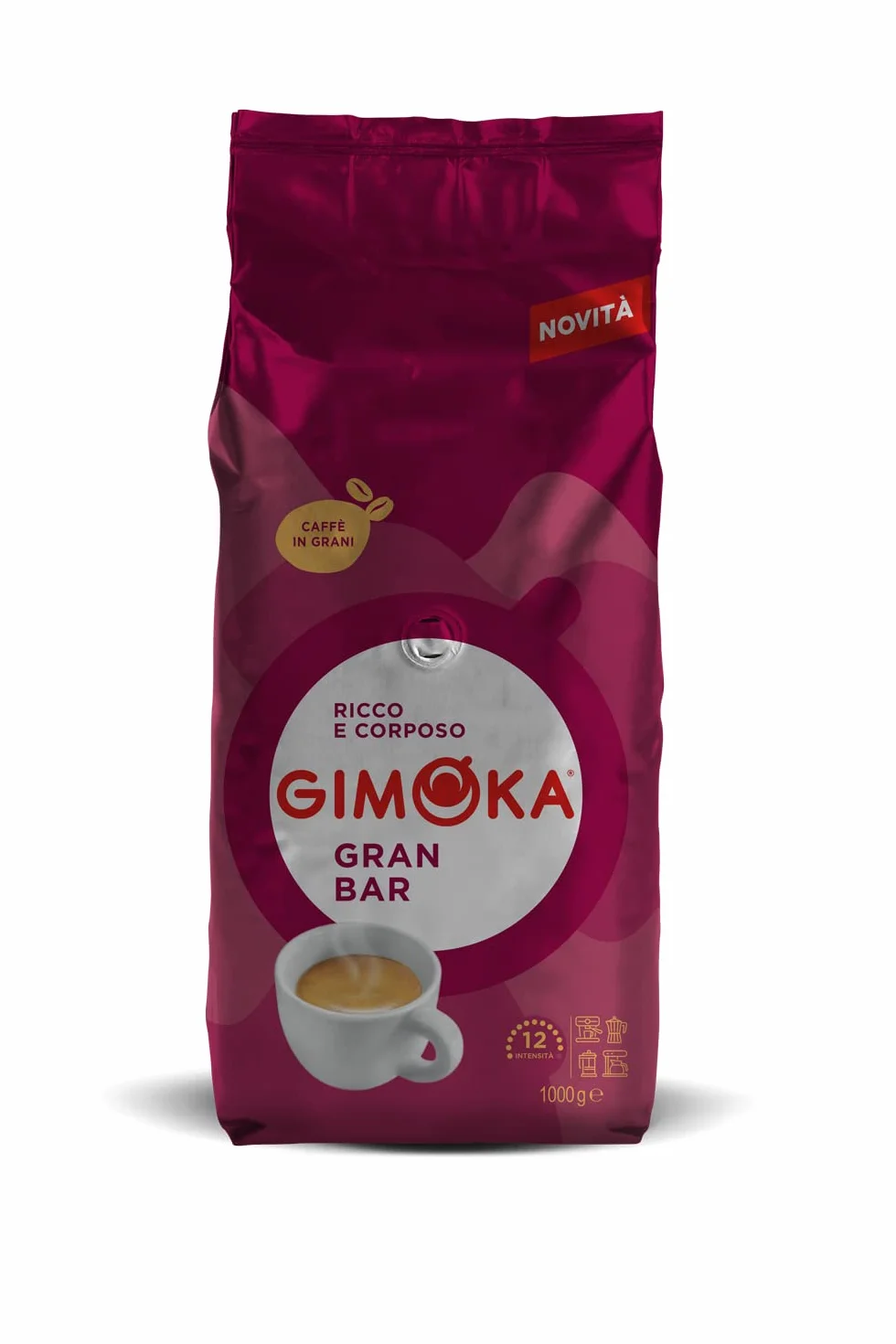 Gimoka Cafè En Grano Gran Bar Intensitad 12 1 Kg Made In Italy