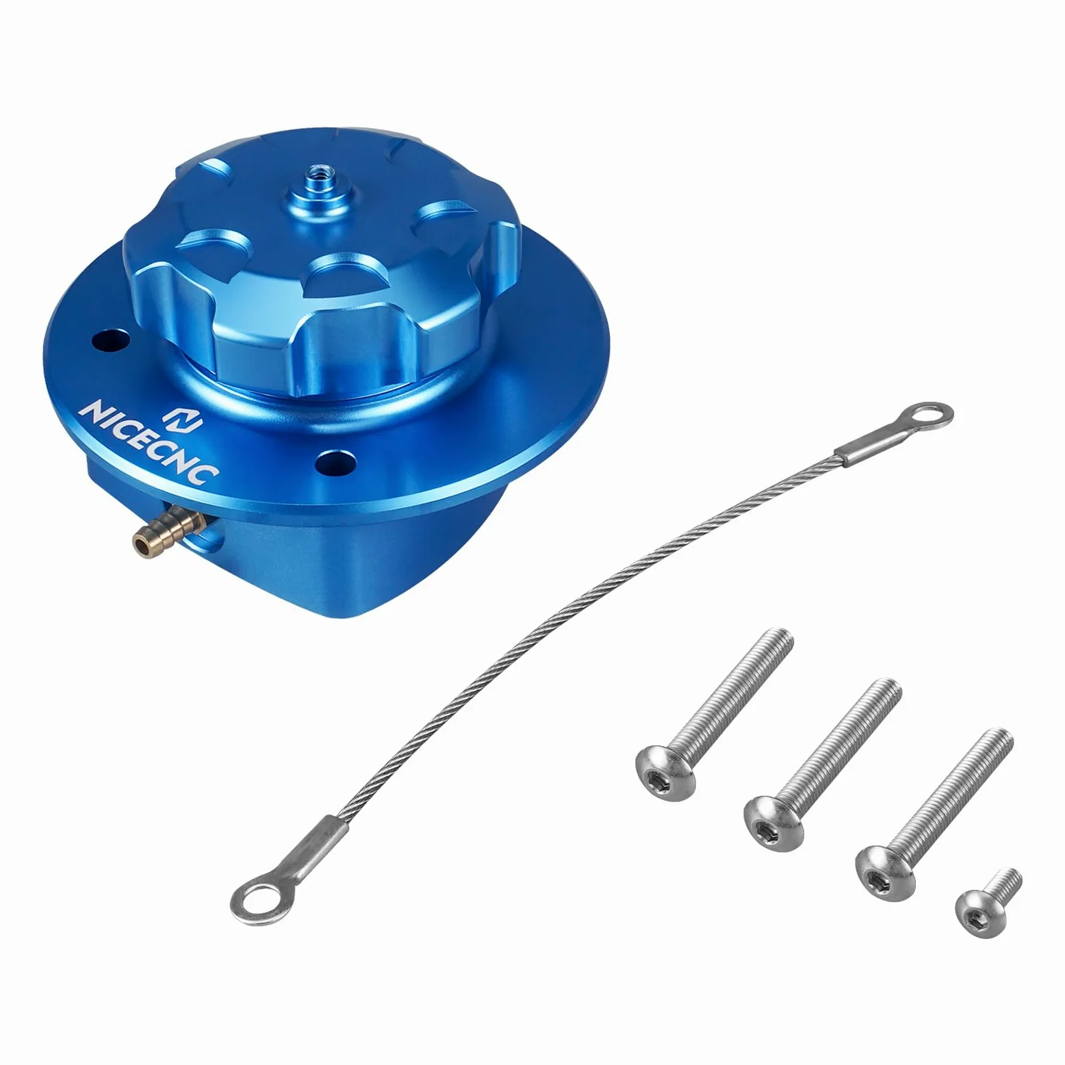 NICECNC Tapa de llenado de Aceite para Tanque de Combustible de Motocicleta, Color Azul, Compatible with GasGas 700 Enduro y Supermoto 2022-2024, llenado de Tanque de Combustible Compatible with