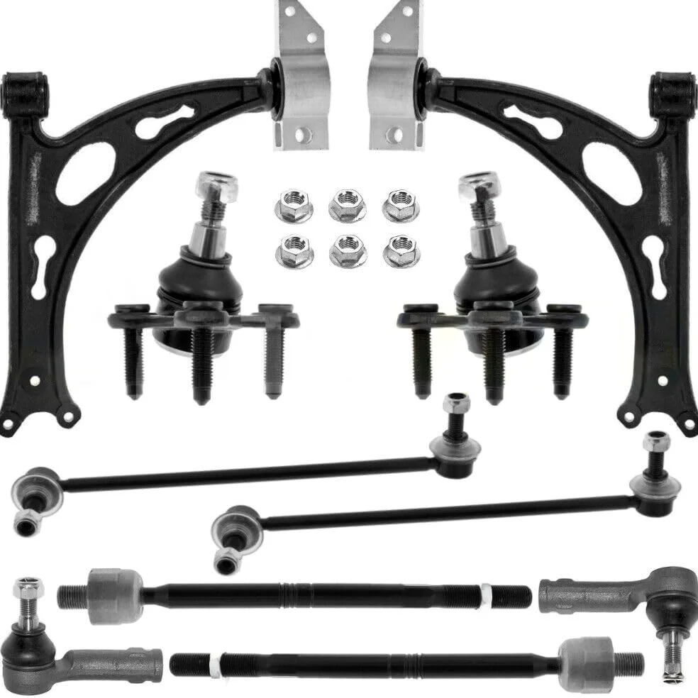 Kit brazo de suspensión delante compatible con SEAT ALTEA 5P LEON 1P TOLEDO 3 compuesto por 10 autopartes