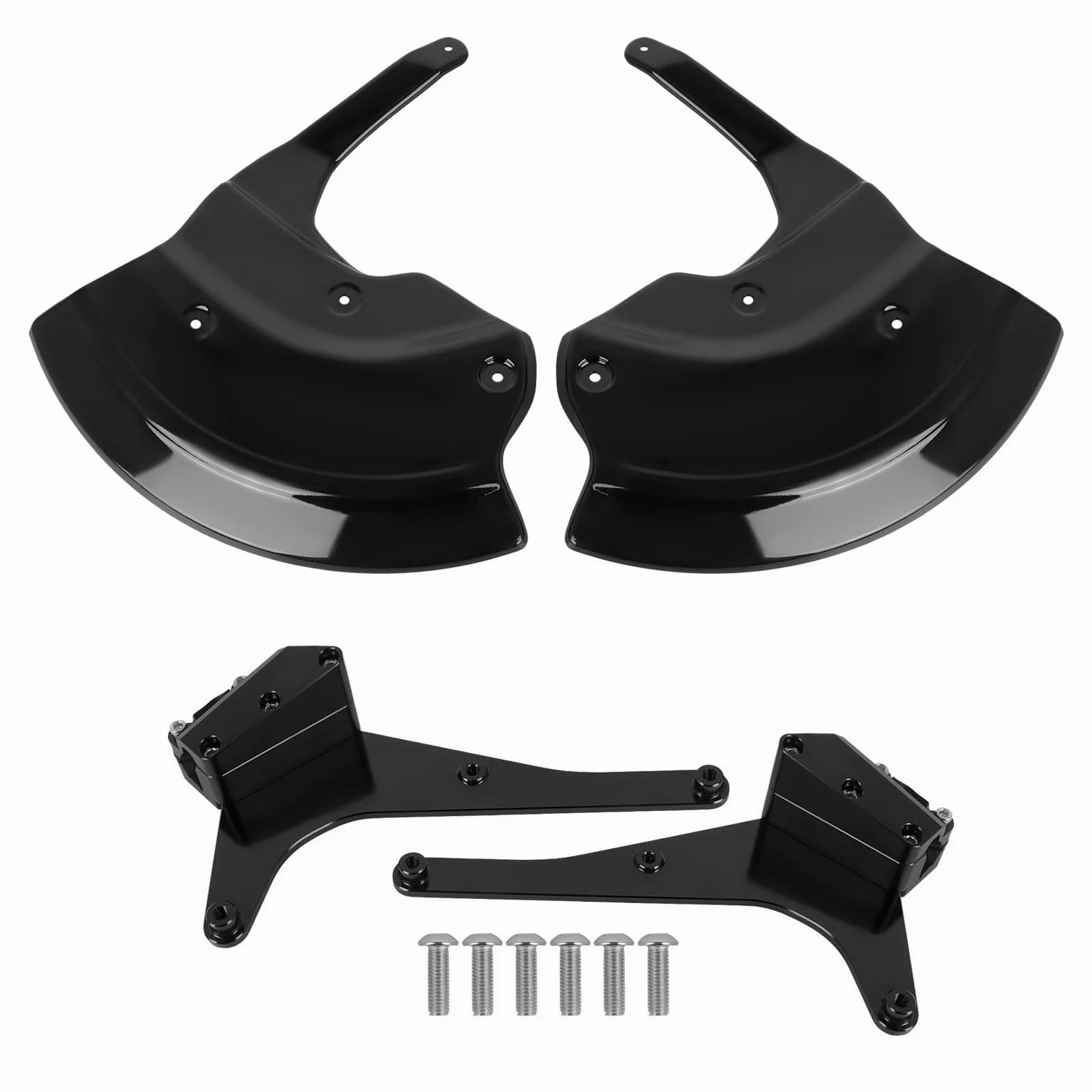 Compatible con Protector conducto Pinza de Freno Delantero | Dirige el aire fresco y evita obstrucciones por residuos(Glossy black)