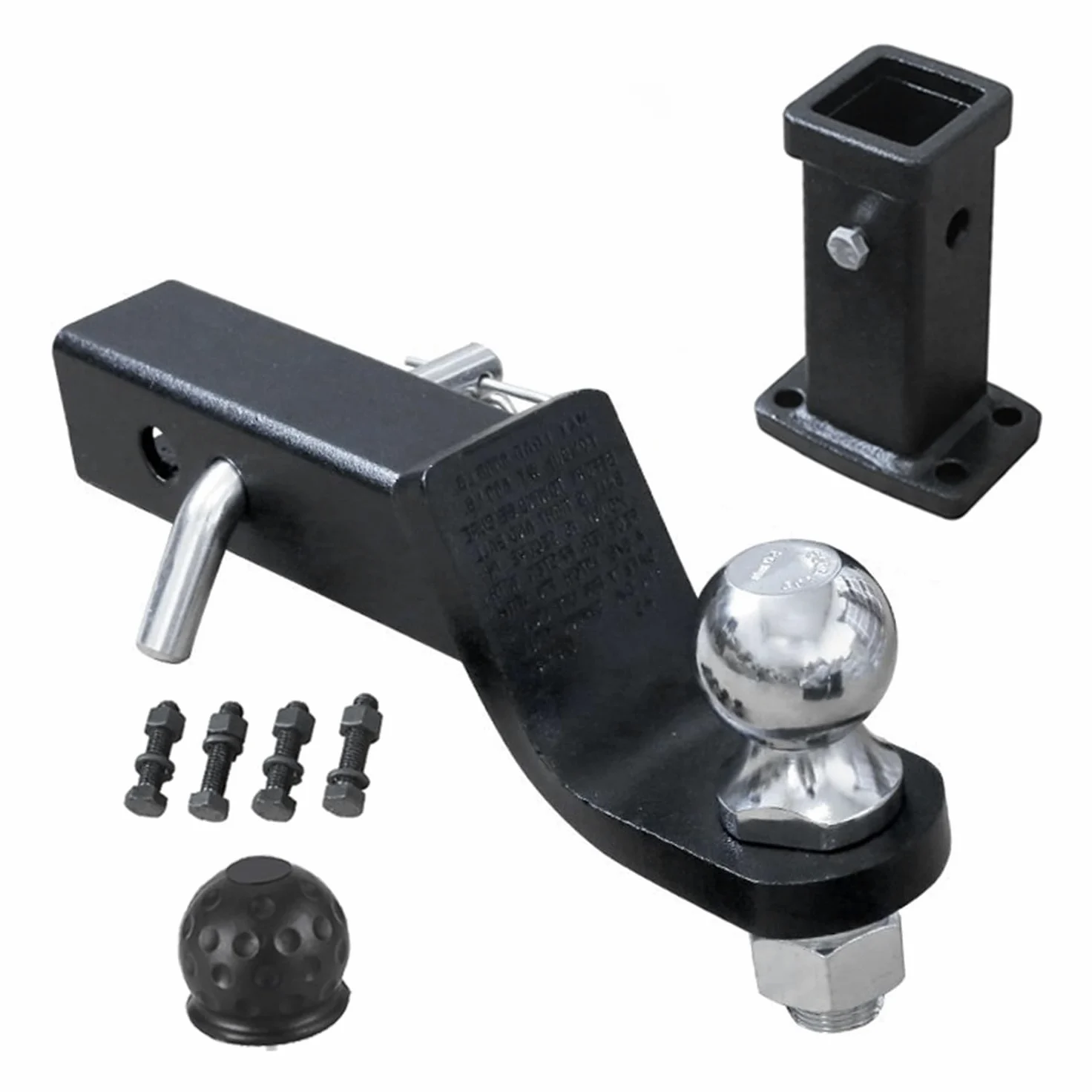 Enganche Remolque,Brazo de Remolque Soldado con rótula de 50 mm,Adaptador de Enganche de Remolque,para Todos Los Modelos De Vehículos(Capacidad de Carga máxima: 3500 kg)