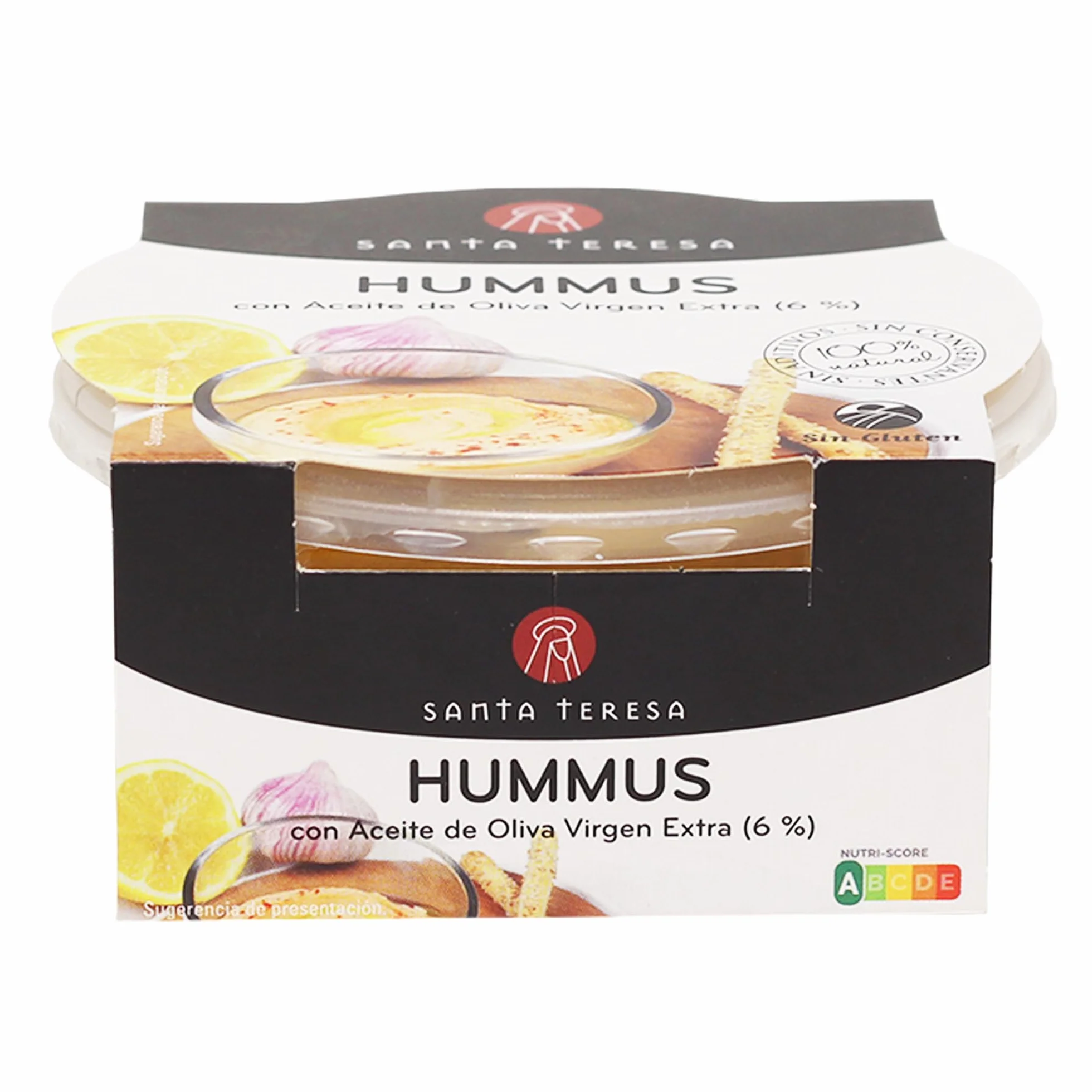Santa Teresa Hummus con Aceite de Oliva Virgen Extra 180 Gramos