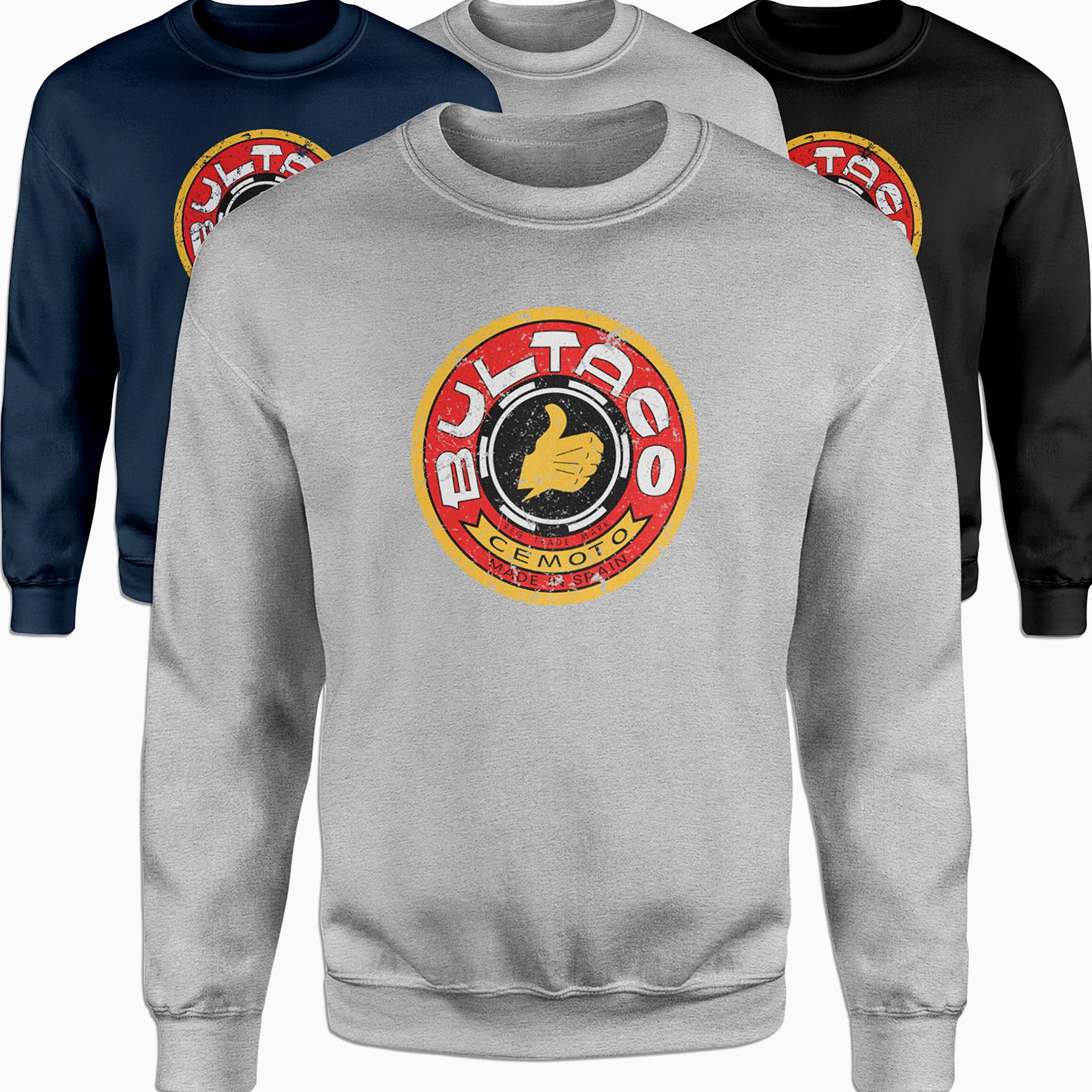 Sudadera Bultaco Sweatshirt Moto Vintage Hombre Motero