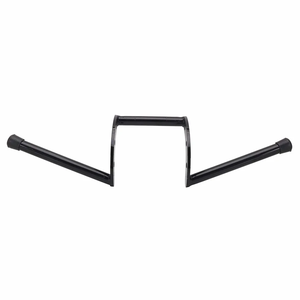 Manillar Moto 22 mm,Manillar Z Universal para Drag Custom Bobber Chopper Cruisers Softail Dyna Sportster-Negro