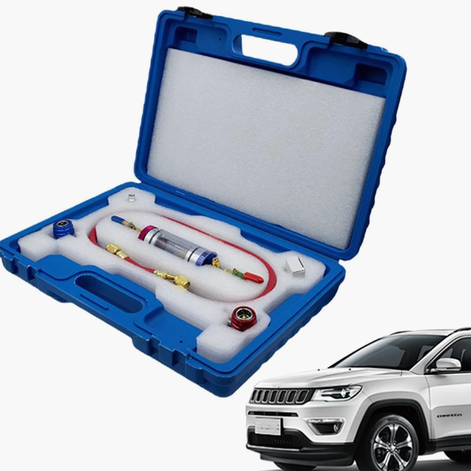 Comprobador automático de aceite de CA - Comprobadores de aceite | Detección de aceites de líquido de frenos, analizador de humedad, herramienta portátil de analizador de refrigerante de CA para coche