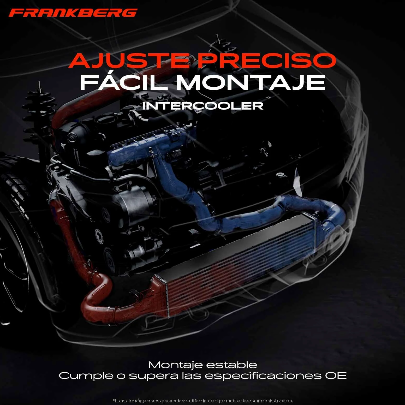 Frankberg Intercooler Intercooler Compatible con X-Trail T30 2.2 dCi 2.2 Di 4x4 2.2 dCi 4x4 2001-2005 Replace# 96527,14461-EQ400