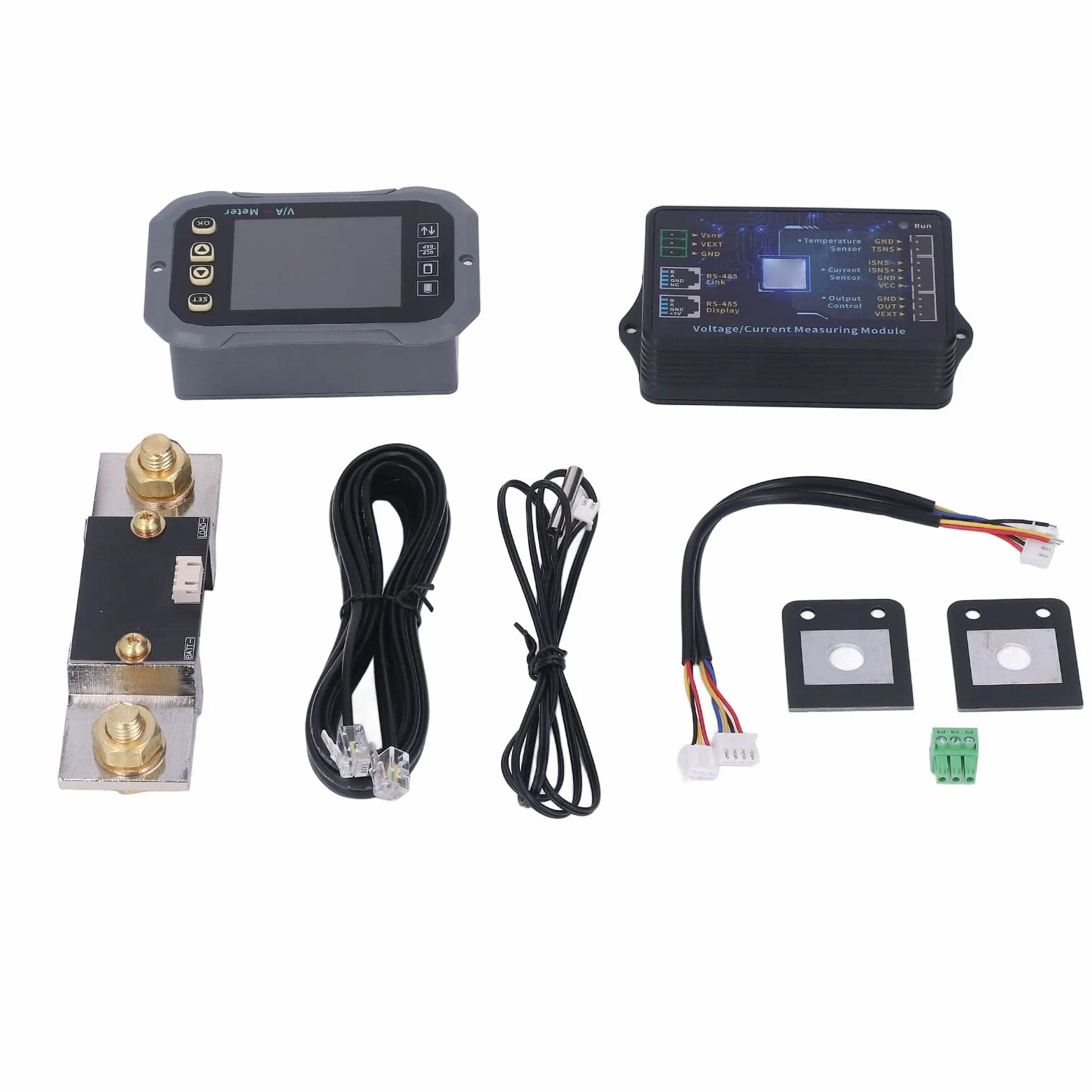 Fafeicy Monitor de Batería KG140F, Pantalla Ultraclara de 2,4 Pulgadas, Seguimiento de Capacidad en Tiempo Real para RV, Coche, Barco, Medición de Corriente de 400A