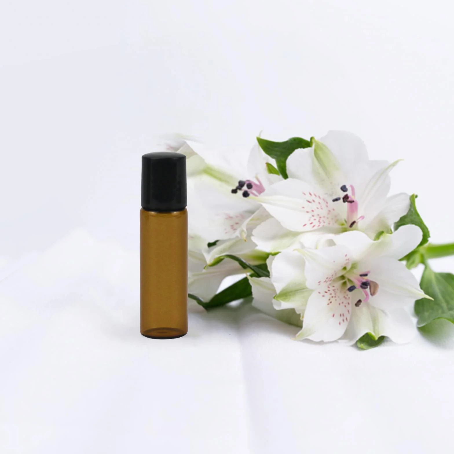 Roll On Aceites Esenciales 5ml Botellas Rollon Cristal Rellenable Perfume Roll on con Bola de Acero Inoxidable 16 pcs