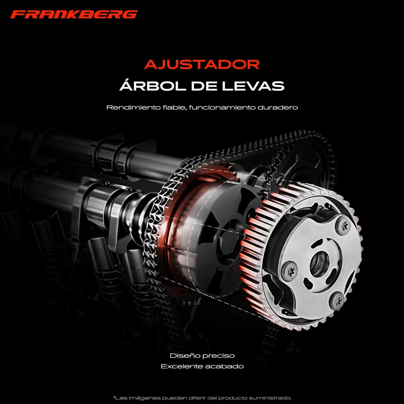 Frankberg Ajustador del árbol de levas lado de admisión 11368617692 | Compatible con: X1 F48, Serie 7 G11 G12, M.i.n.i Convertible F57, Serie 1 F20, 2 Gran Tourer F46, M.i.n.i F56