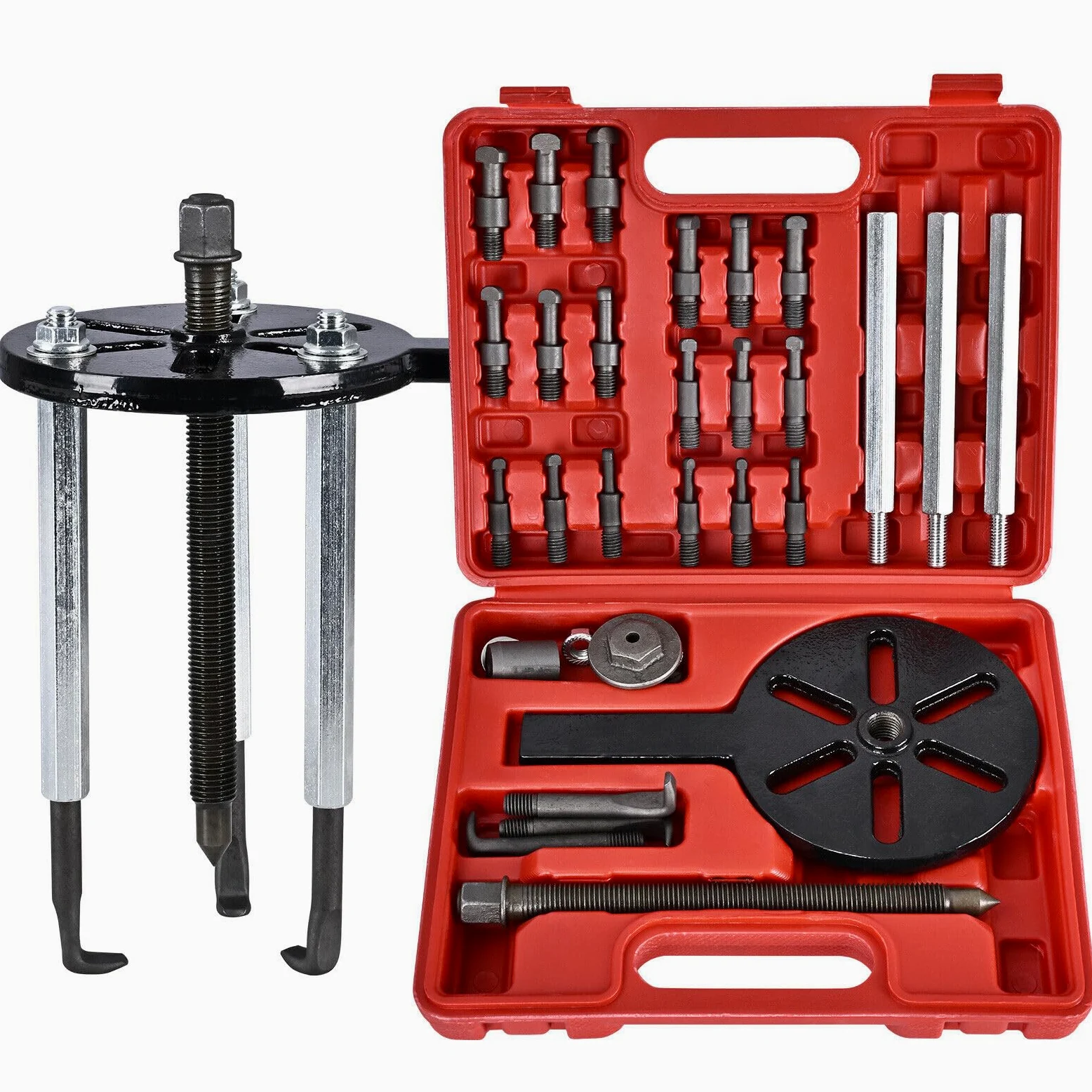 Juego de extractores de rodamientos – Extractor de 3 mordazas para rodamientos ciegos e internos – Herramienta de extracción de rodamientos interiores