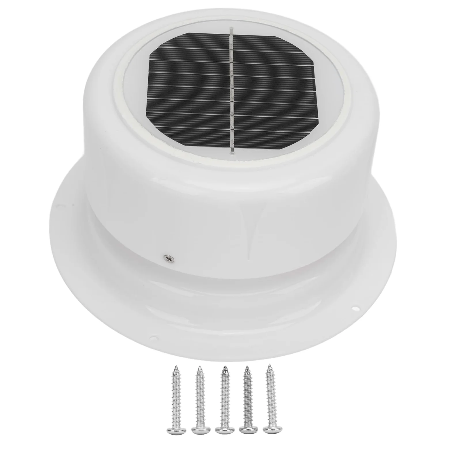 Ventilador de ventilación con energía solar ABS Equipo de ventilación de techo Extractor de aire de techo Accesorios de circulación de refrigeración para autocaravana RV Barco
