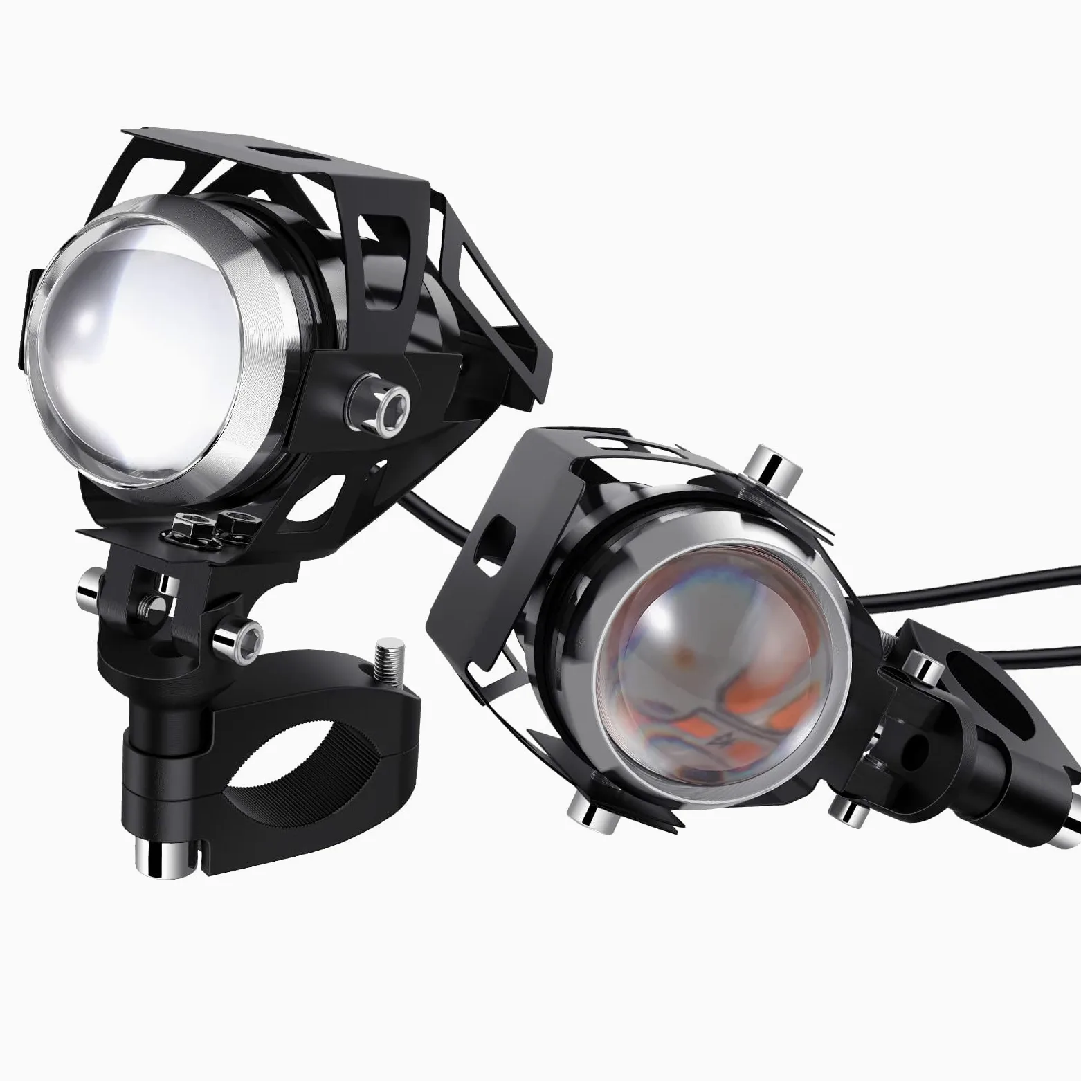 PROZOR Faros delanteros LED U5 para motocicleta 360° 15W 3000lm IP65 12/24V