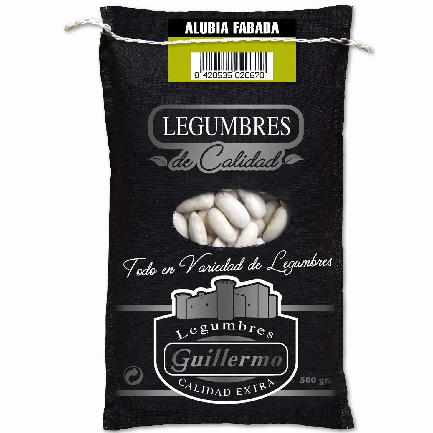 Alubia para fabada Saco 500 g Gourmet Calidad Extra Ricas en vitamina B6