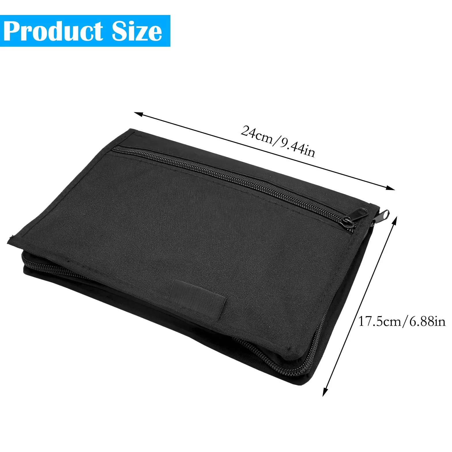 TNSLAND Carpeta de Coche Organizador de Guantera, Manual de Coche, Organizador Portátil de Documentos con Compartimento para Tarjetas de Carné de Conducir