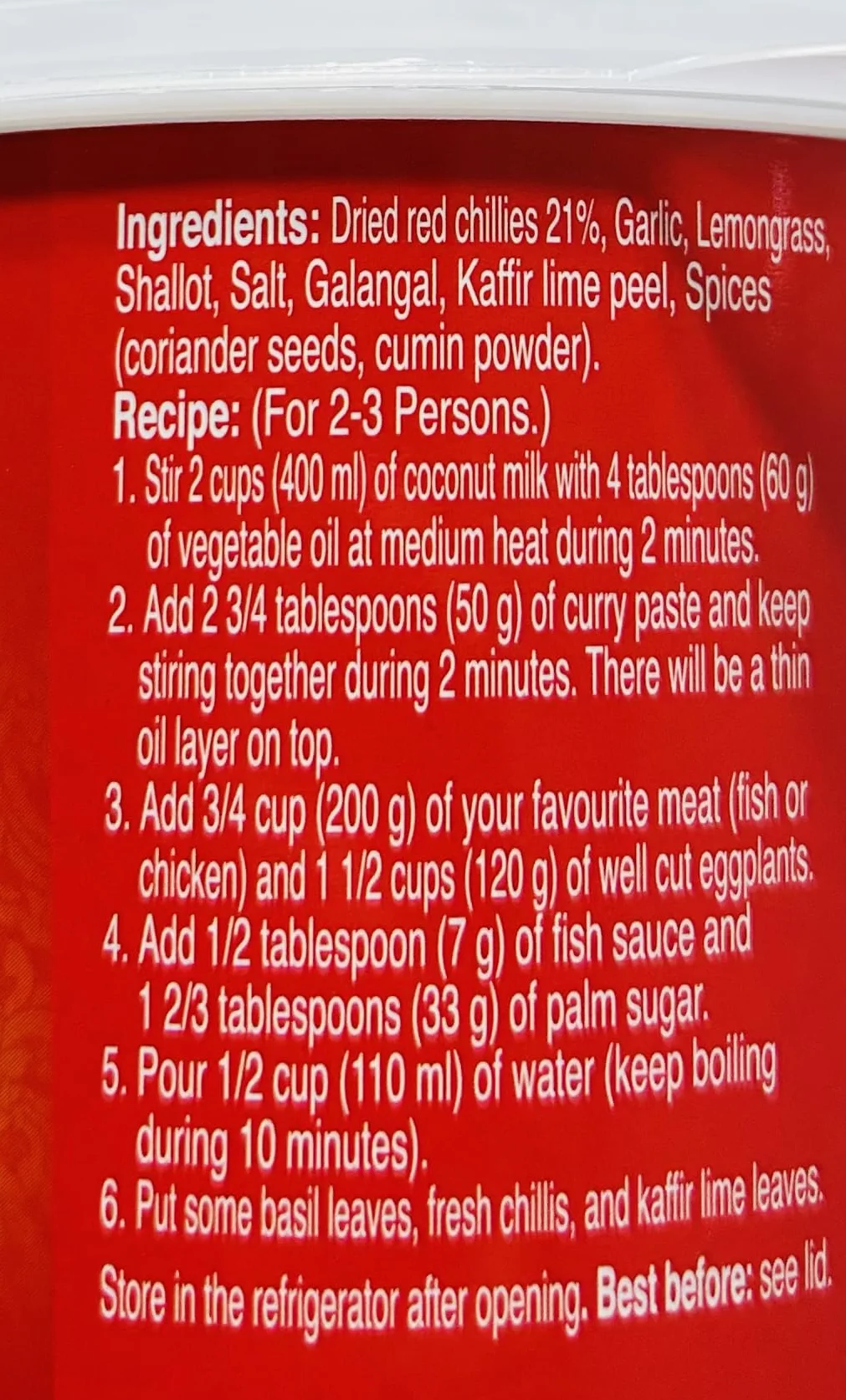 AROY-D Pasta Curry 400g
