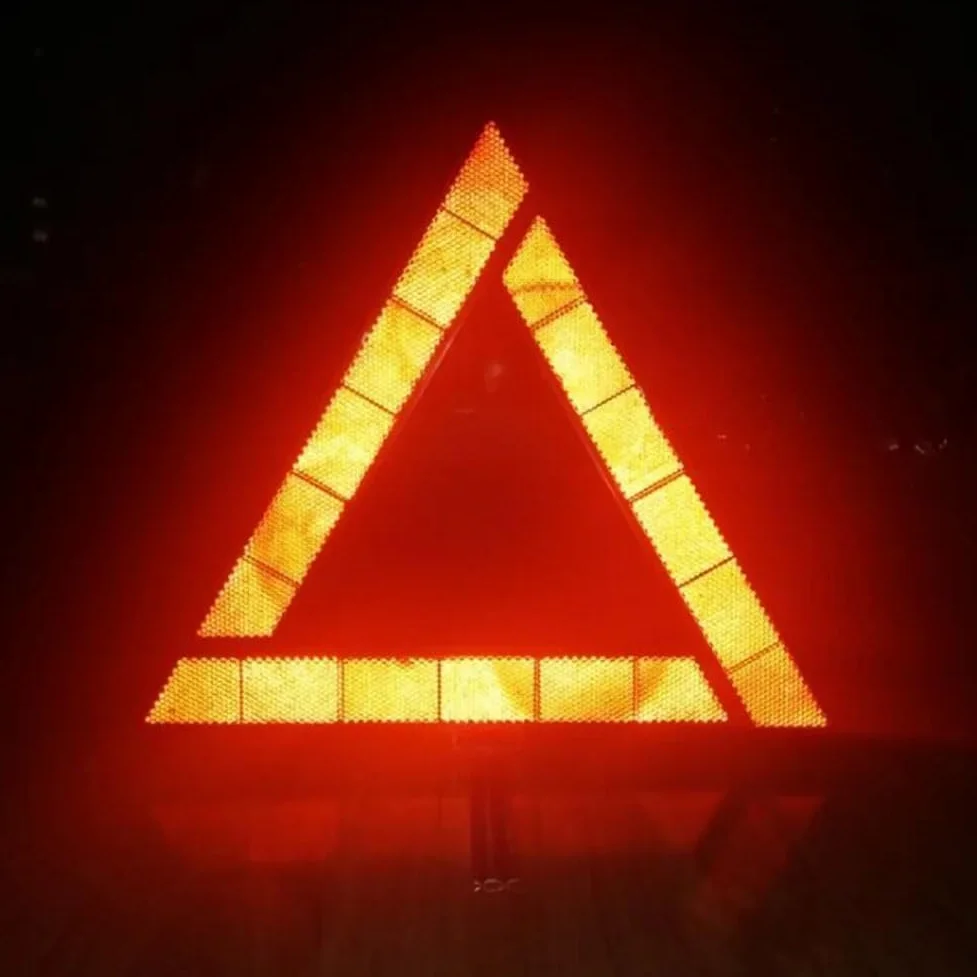 Triángulo de señalización Trípode amonestador Reflectante Rojo de avería de Emergencia, posición Plegable del triángulo de Advertencia de Seguridad Vial del Coche(10PCS)