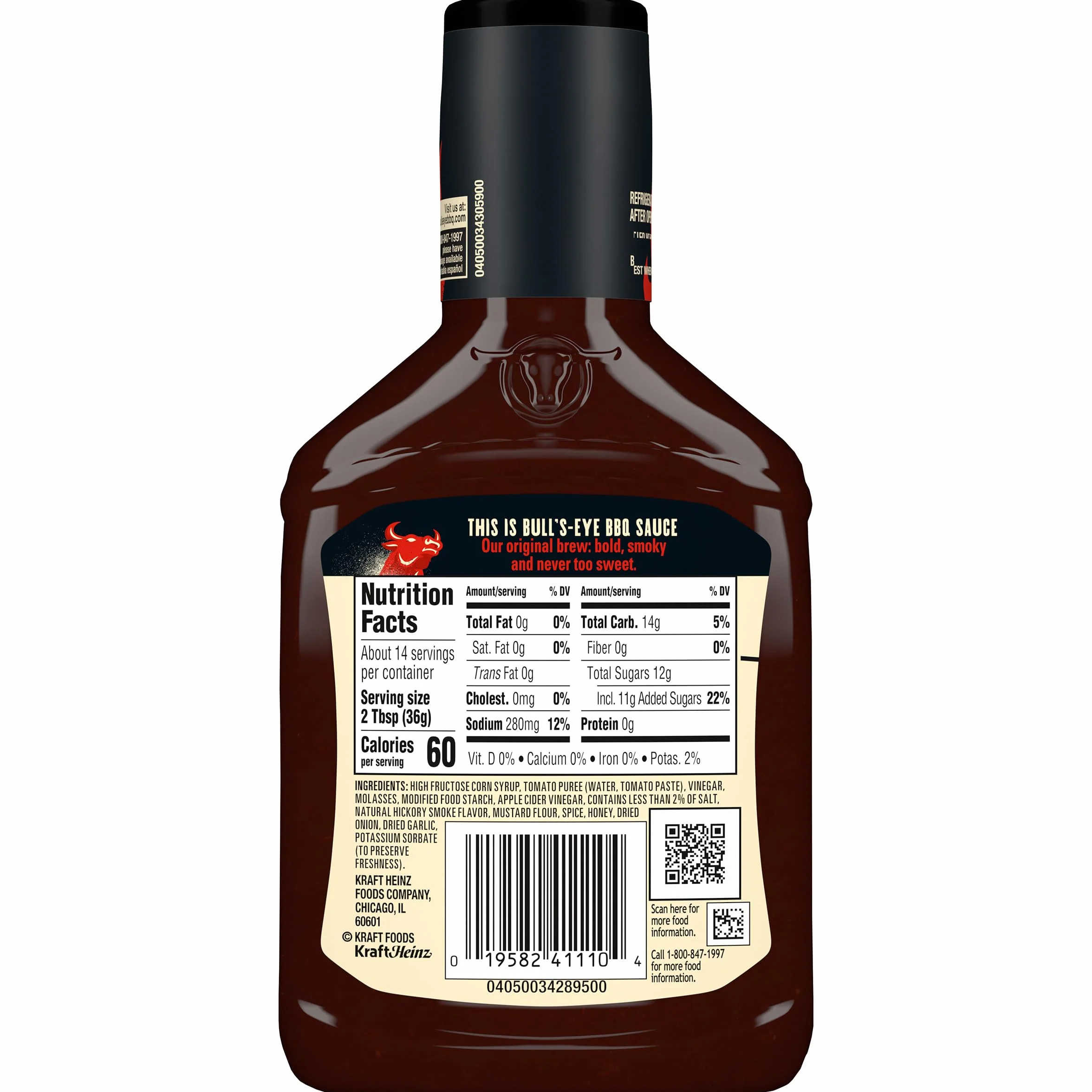 Bull's Eye Original Barbecue Sauce, 18 oz