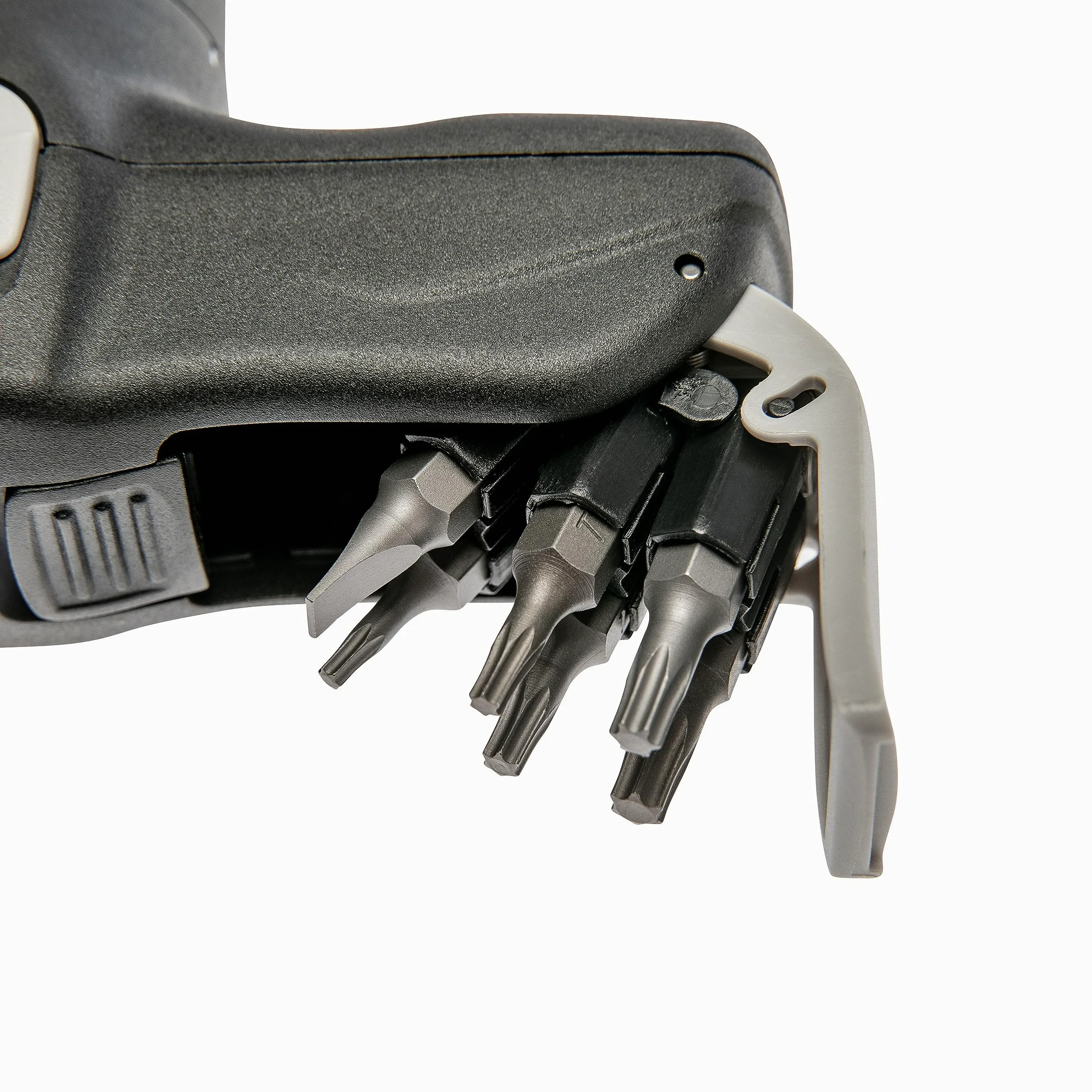 WGB Das Werkzeug Destornillador de par con 12 puntas en mango en T para bicicleta | Llave dinamométrica de 1/4" con cruz, ranura y juego de puntas TX