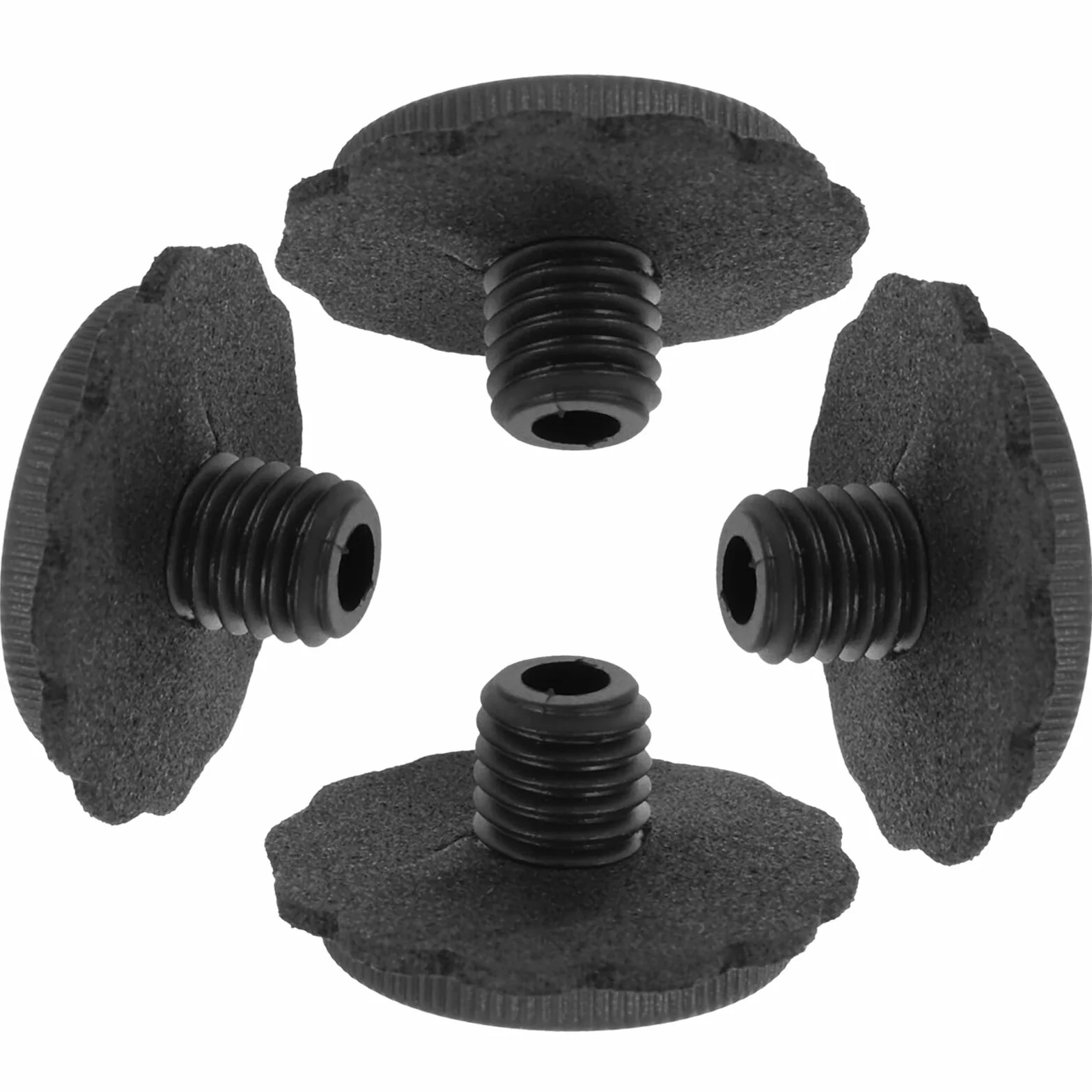 SUPVOX Repuestos Ideales para Paraguas para Paraguas Plegables 4 Piezas de Tapas de Punta Accesorios Negros de Plástico Diseño Roscado para Uso Prolongado