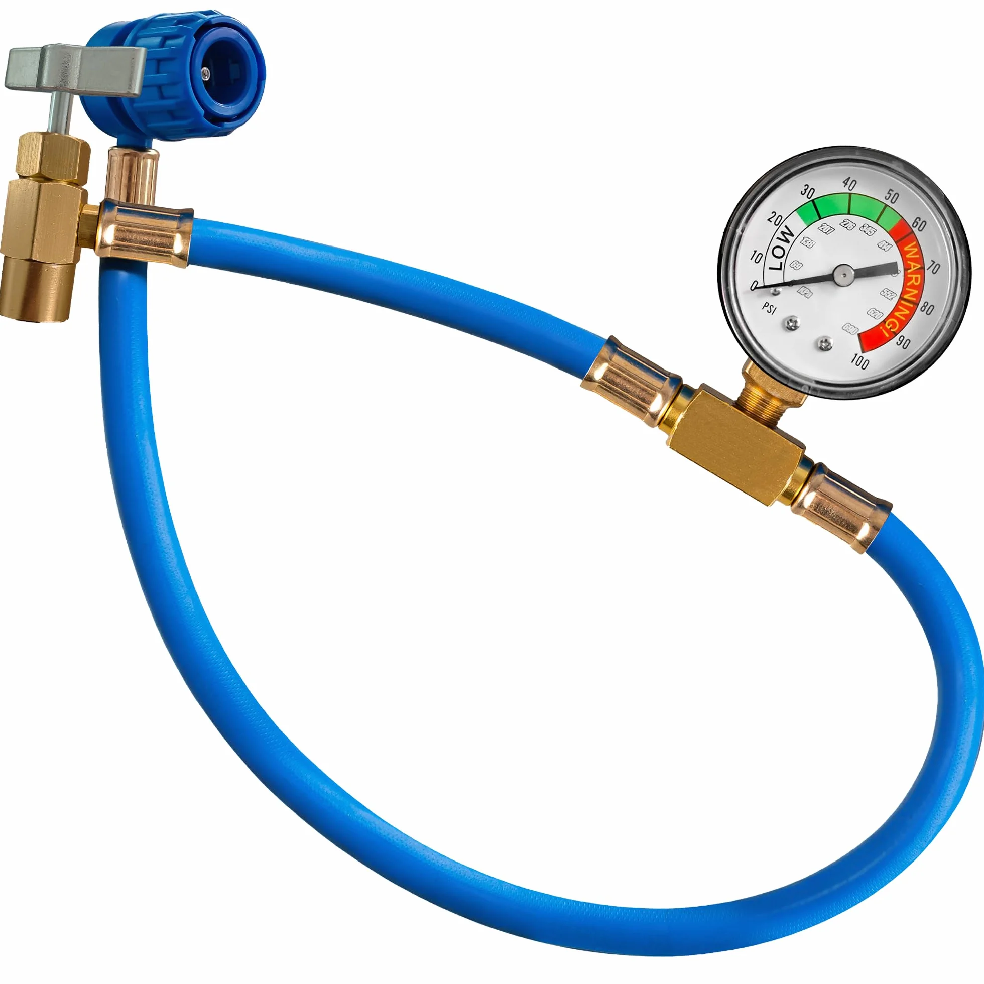 Recambio gas R134a R12 3in1 con manguera manometro Kit recarga aire acondicionado coche 1x235 g ECO