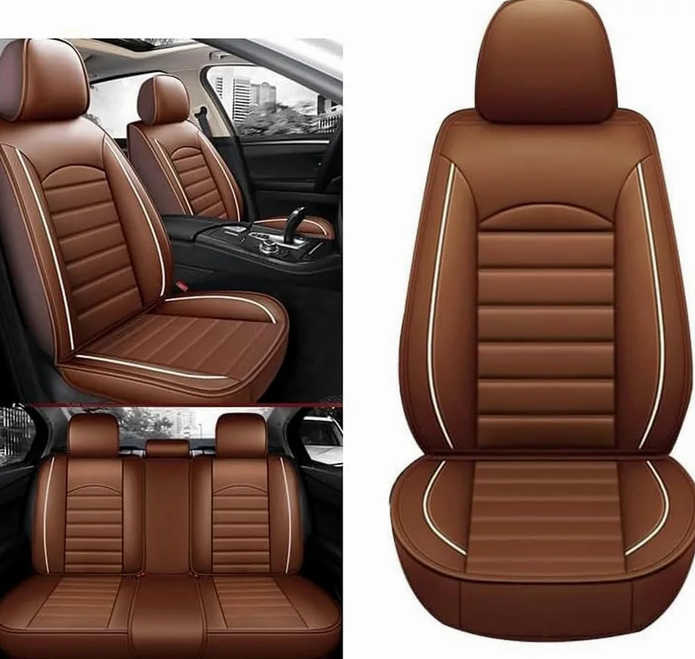 Fundas Asientos Coche para Opel Insignia 2010-2022, Juego Completo de Fundas Asientos Coche Interior Accesorios Protector,E/Coffee Style