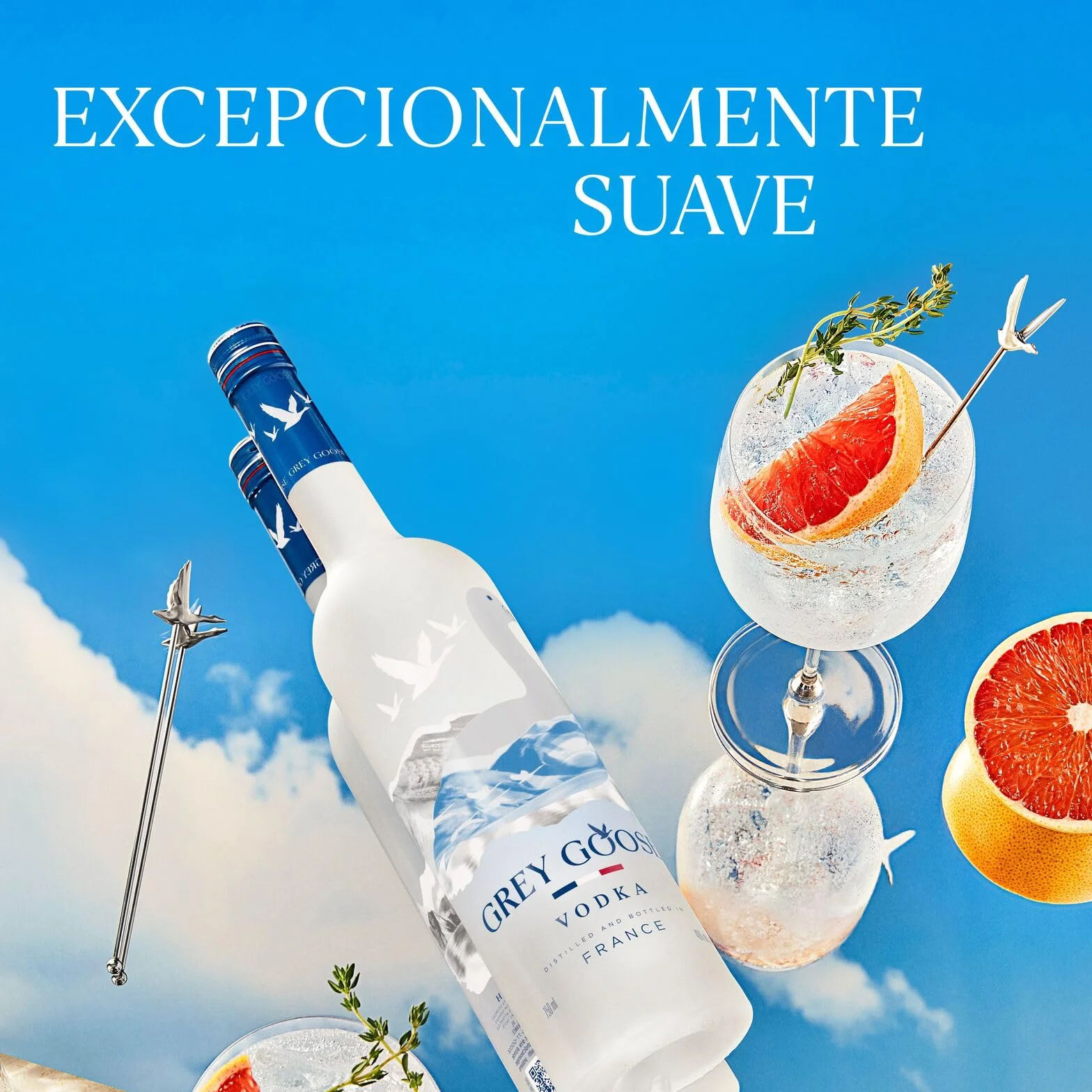 GREY GOOSE Vodka Prémium Francés 40% vol. 70 cl 700 ml
