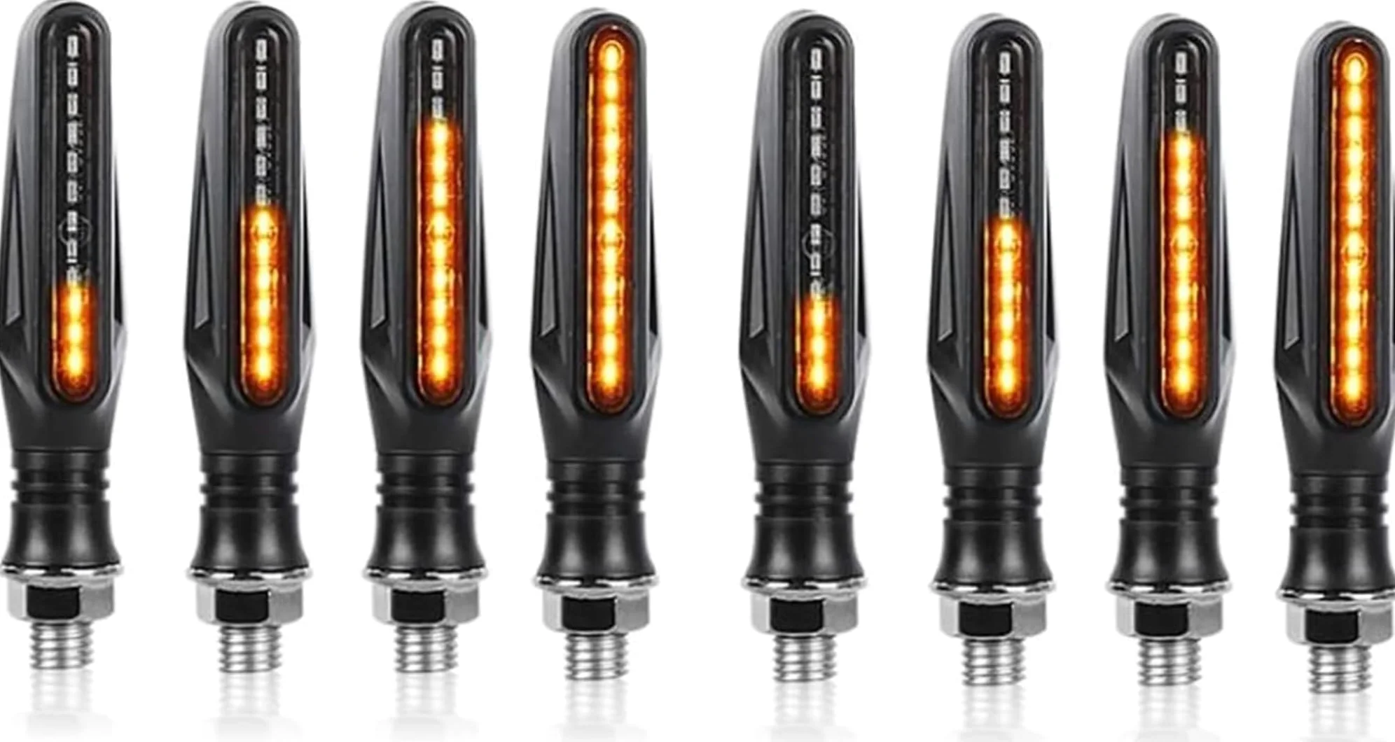 Indicadores de motocicleta Para HONDA Para Hornet 600 CB600F CB599 CB600 CBF600 Intermitente de motocicleta Luces de señalización LED para motocicleta 12led Intermitente Moto Flujo de agua