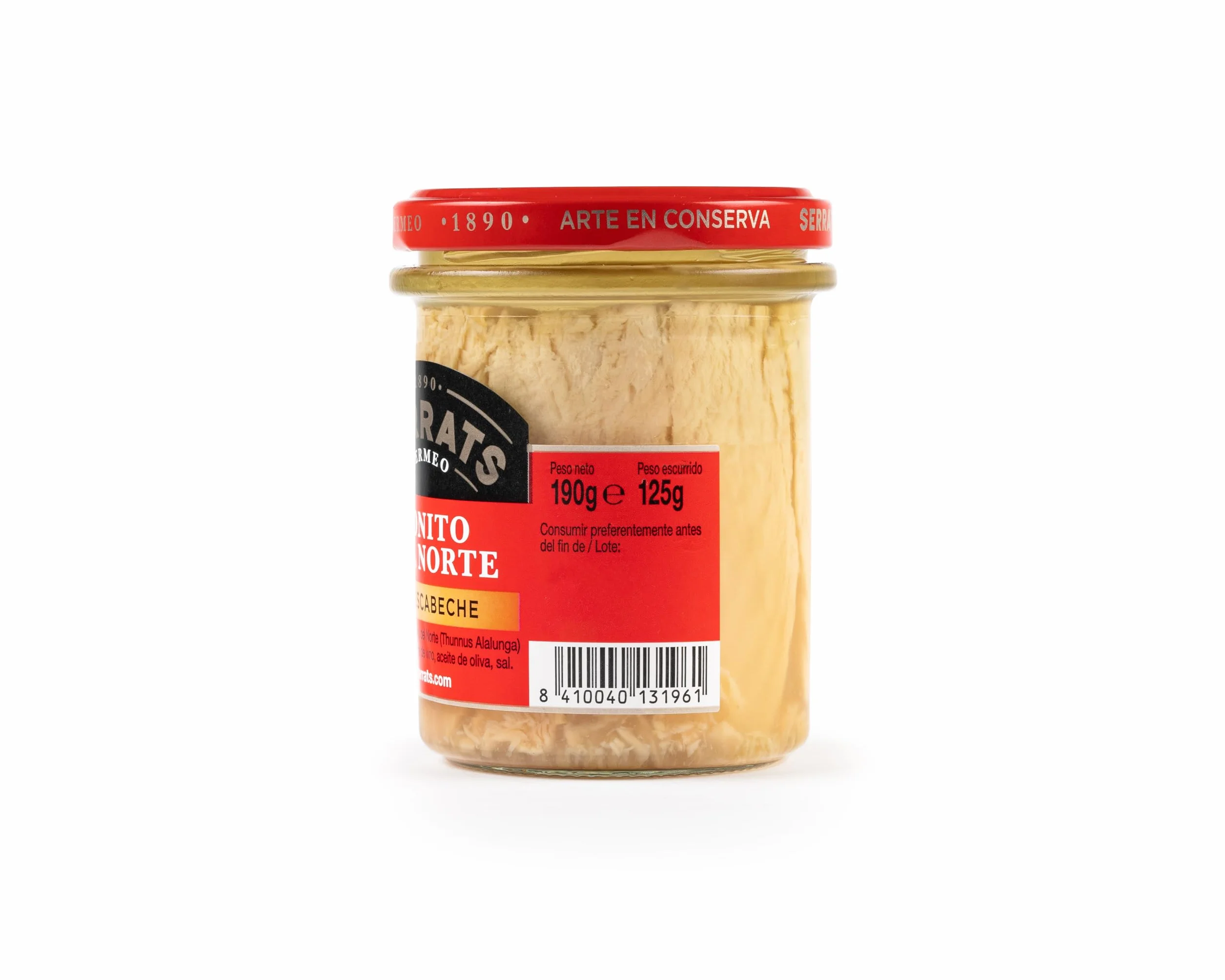 Bonito del Norte en Escabeche Frasco 190g Conservas Serrats