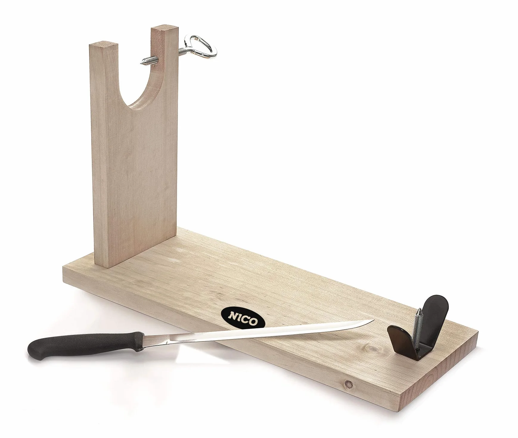 NICO JAMONES Paleta Curada Tradicional 4,5 kg con Jamonero y Cuchillo