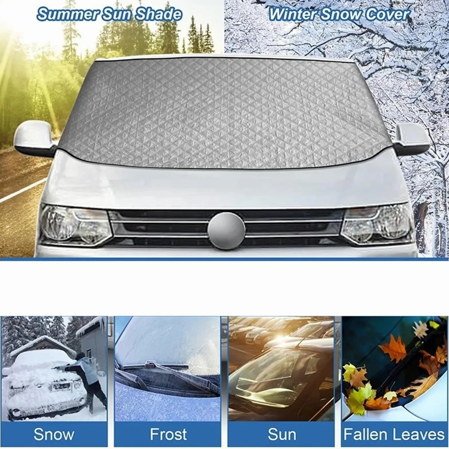 para VW Transporter T5 Cubierta De Parabrisas Coche Protección UV Nieve para Toldo Parasol Parabrisas para Coche
