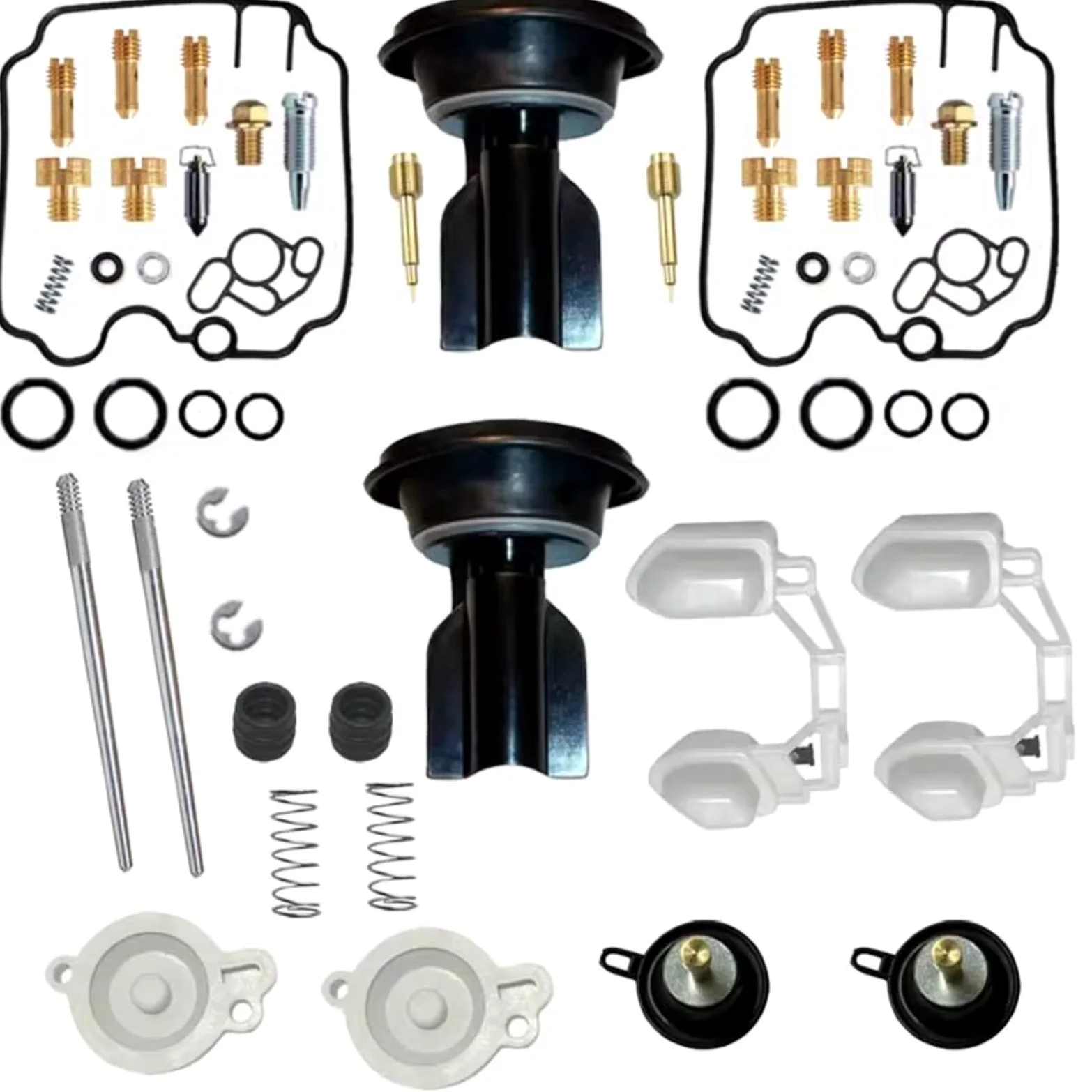 Kit Carburador Repuesto Compatible Con Mikuni Para BDST38 1991 1992 1993 1994 1995-1997 Kit Reparación Diafragma Émbolo Válvula Corte Aire Carburador Motocicleta(E)