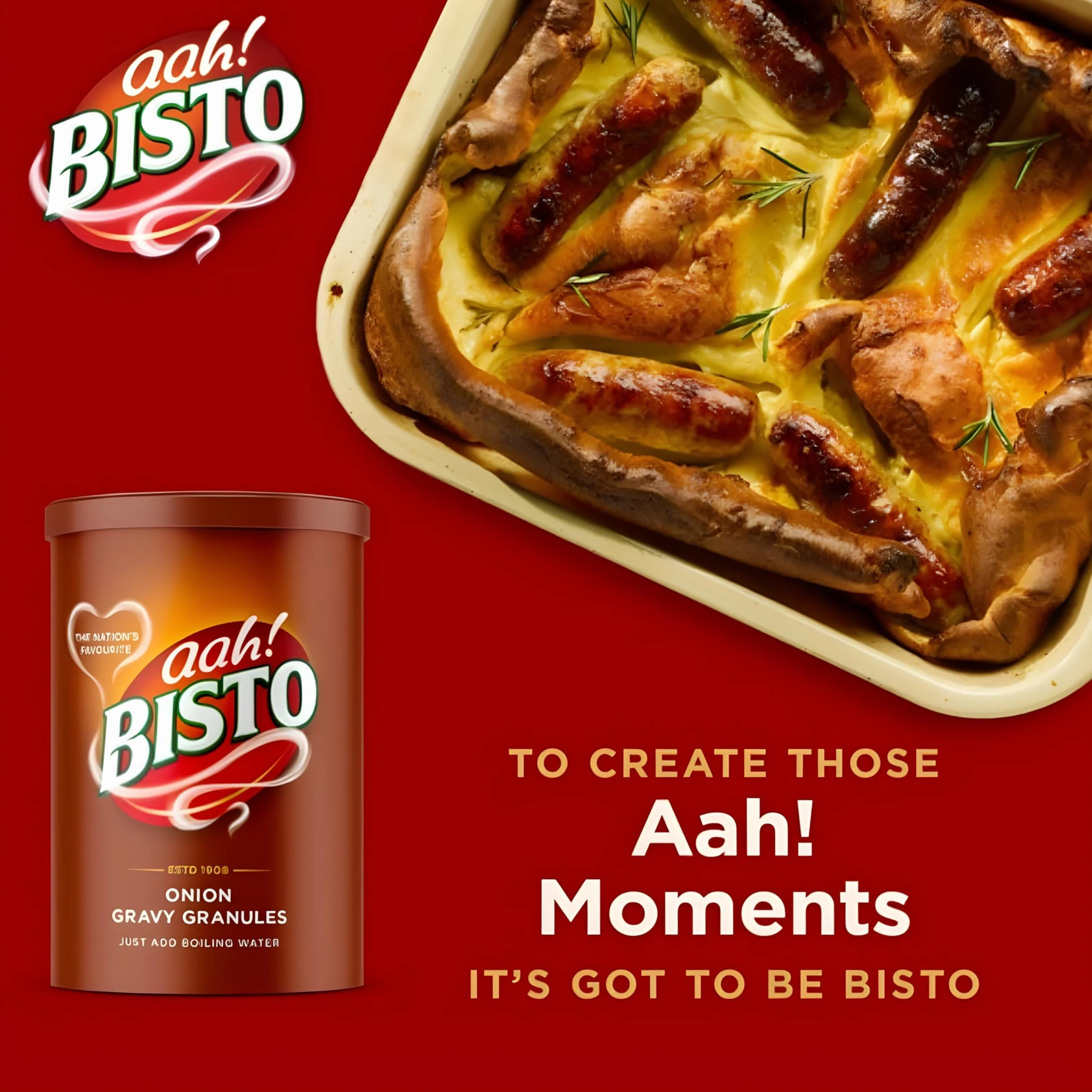Bisto Onion Gravy Granules 190g Salsa Instantánea de Cebolla Gravy Inglesa Tradicional para Carnes y Asados