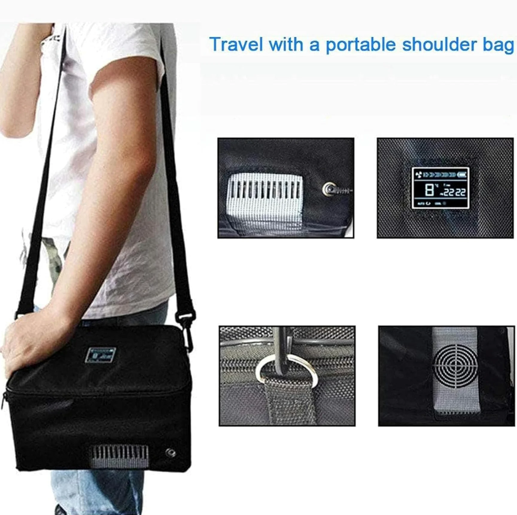 Enfriador de insulina portátil para viajes, refrigerador de medicamentos con alimentación USB, estuche frío compacto para suministros para diabéticos, funda de transporte para bolígrafos y viales de