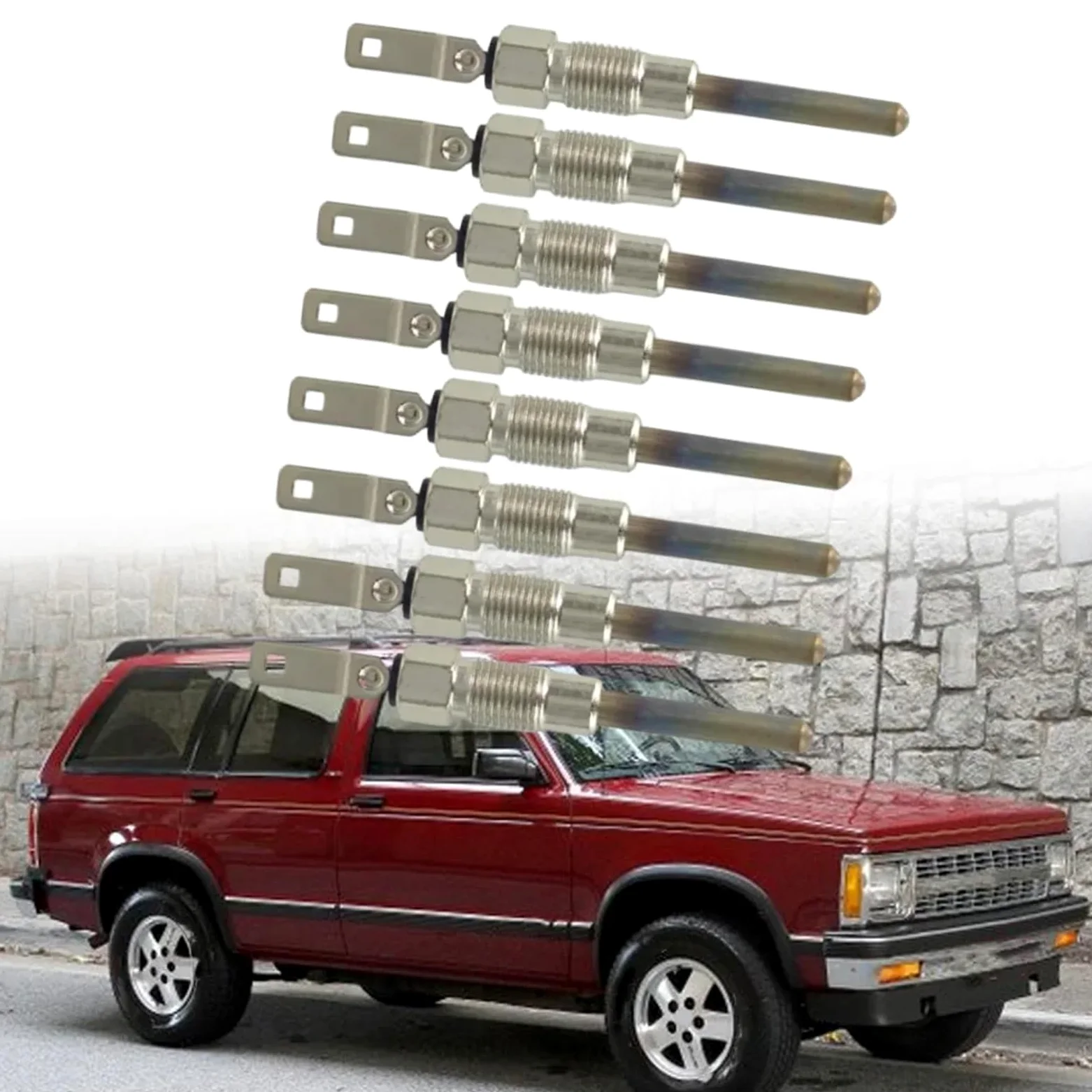 Bujías precalentamiento Compatible con Chevrolet C1500 para Suburban 1995 1996 1997 1998 1999 Bujía precalentamiento calentador auxiliar estacionamiento automático 12563554 0250202126