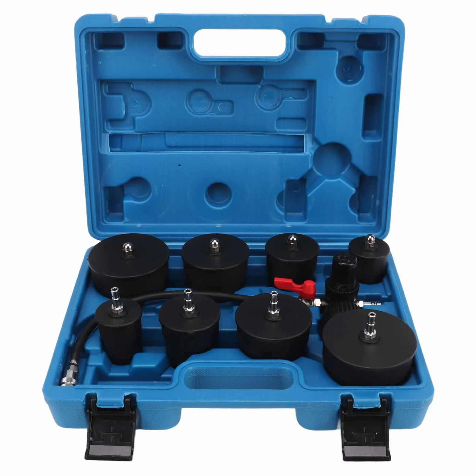 Juego de Probador de Fugas del Sistema Turbo, Probador de Fugas del Sistema Turbo Kit de Prueba de Fugas de Refuerzo de Presión de Aire del Turbocompresor con Probador de Manómetro