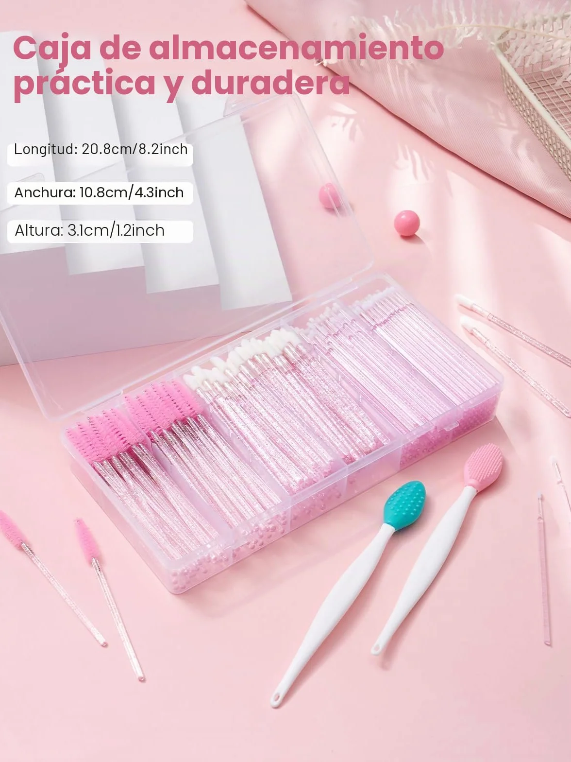 302pcs Cepillos Desechables Cejas Set Aplicadores Maquillaje
