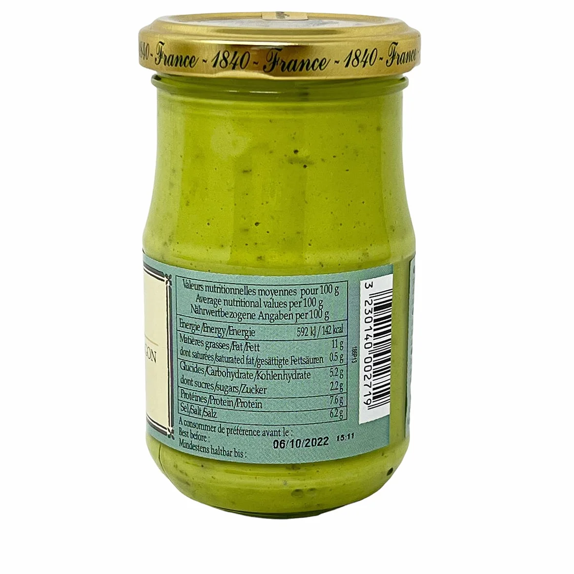 Mostaza Verde Estragón 210g