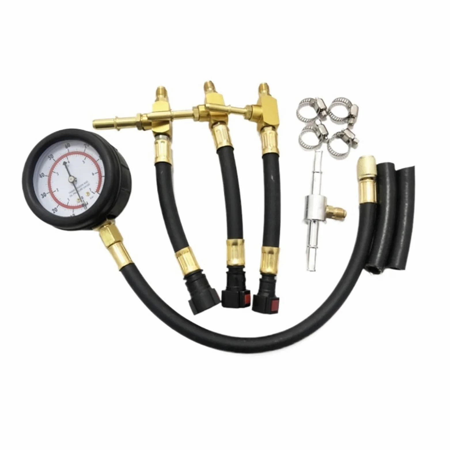 Medidor De Presión Combustible For Coche, Prueba Inyección Gasolina con Conector 6,3 7,89 9,49, Conexión Rápida Suficientemente Preciso