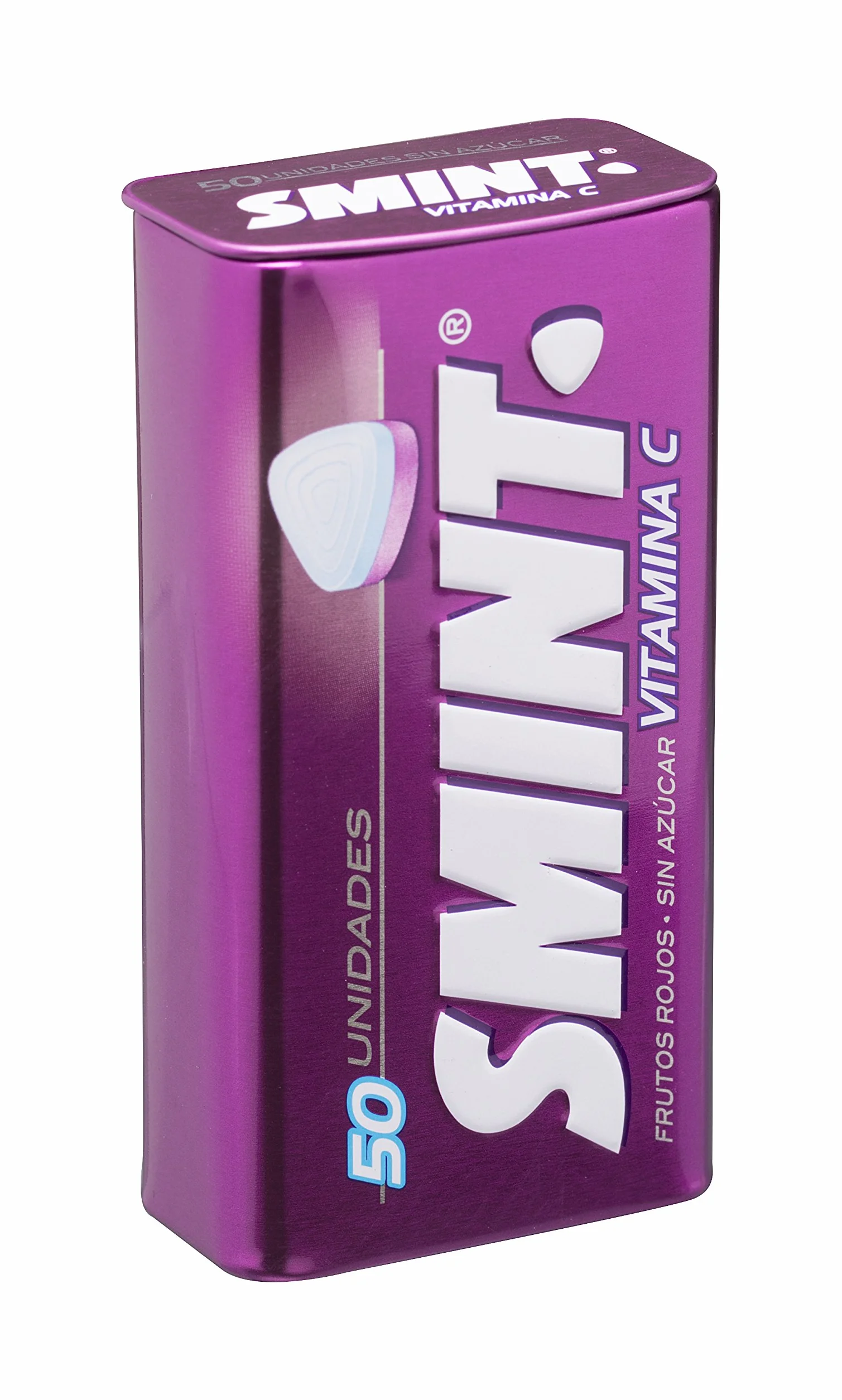 Smint Tin Frutos Rojos Caramelo Comprimido Sin Azúcar 12 unidades 35 gr