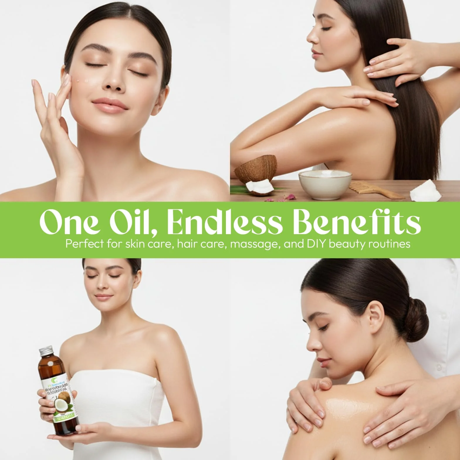 Natural Fractionated Coconut Oil 100ml Puro 100% Natural