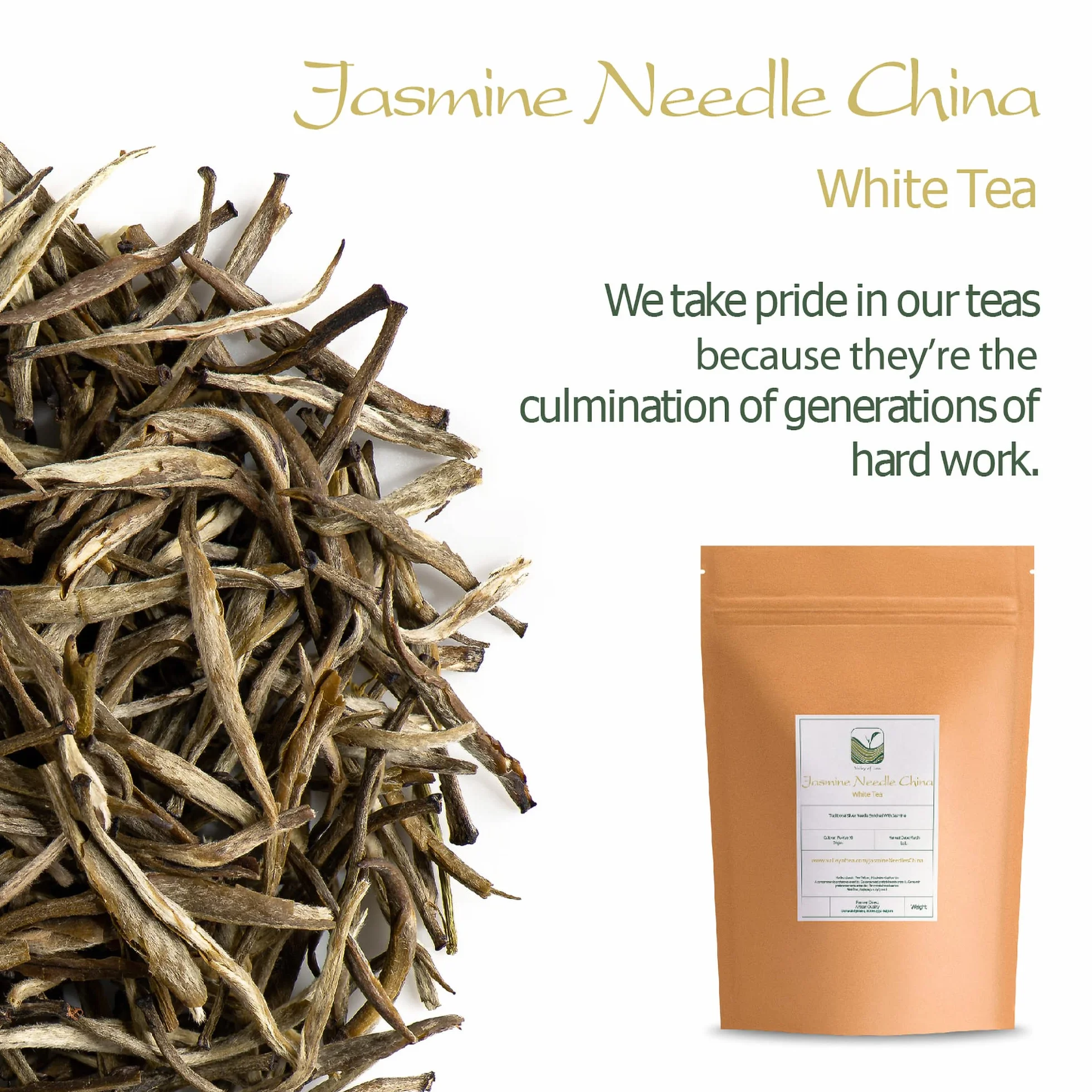 Té blanco aguja de plata con jazmín Moli Yinzhen