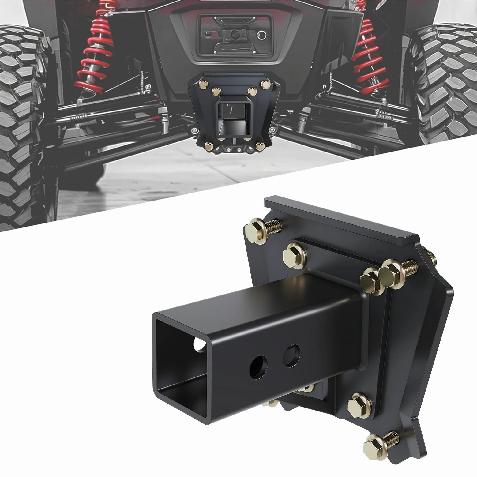 HECASA Enganche Receptor de Remolque Polaris RZR XP 4 1000 Razor de 2 Pulgadas con Perno en 101200 3000 Libras