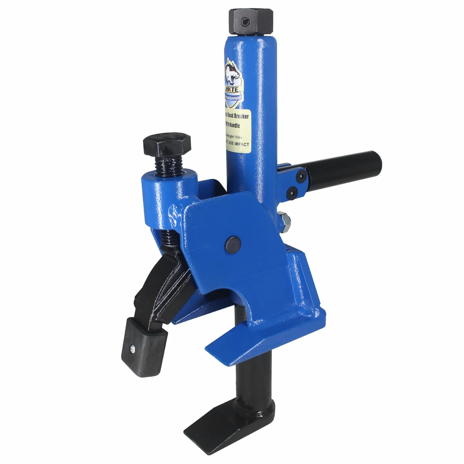 HKTE - Rompe cuentas manual de neumáticos con mango patentado: ideal para ruedas de aluminio, neumáticos de ATV, tractores, camiones, automóviles y reparación de neumáticos de alta resistencia (mango