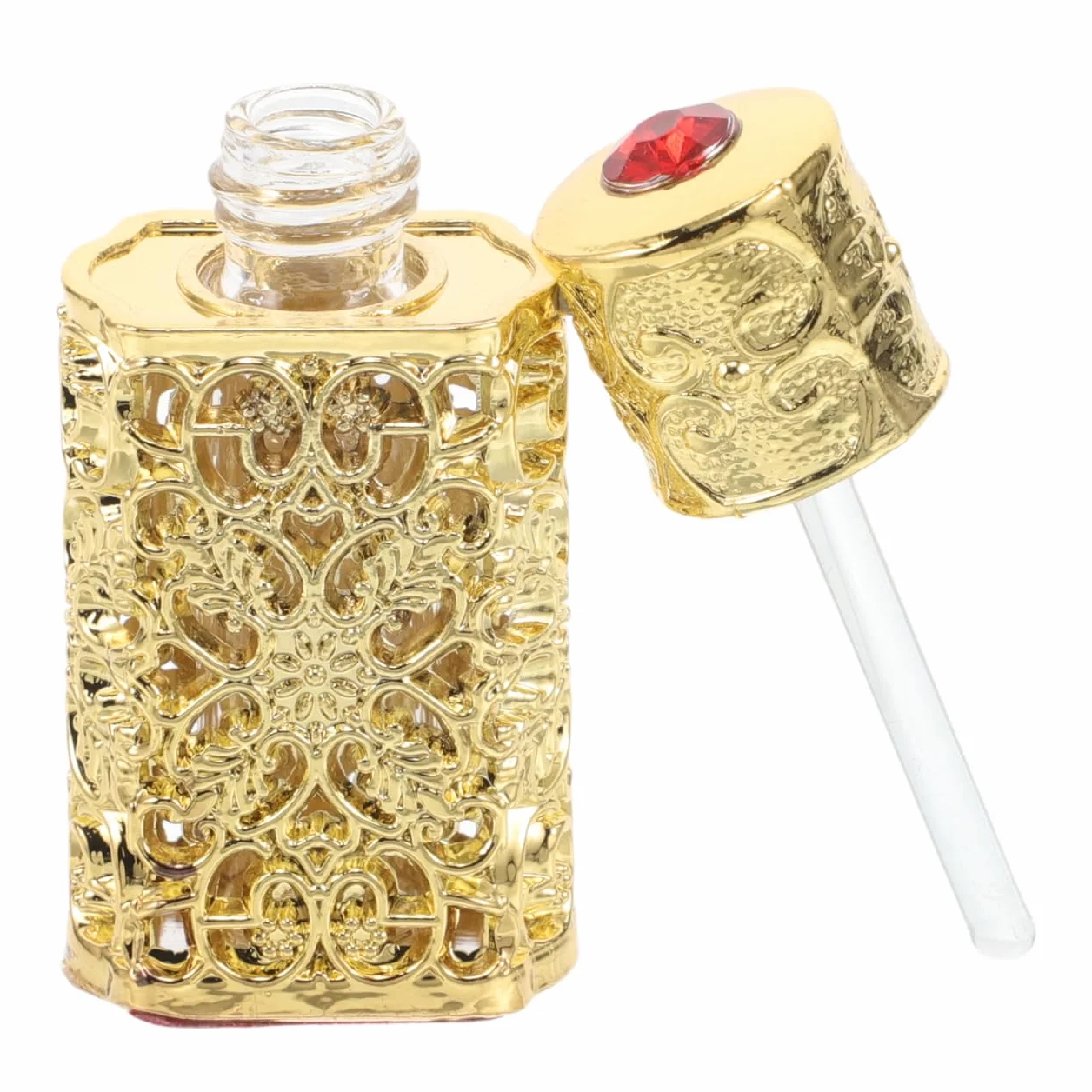 Botella de perfume vintage para esencia, diseño aceite esencial, compacta viajes soporte