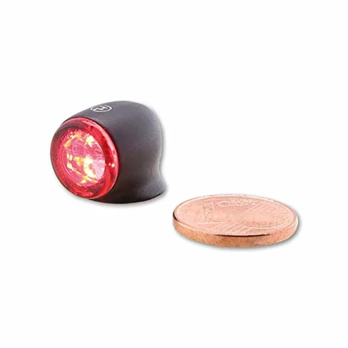 PROTON Two 3 en 1 LED Luz Intermitente Combo Homologado Negro Harley Custom Stop Posición Trasera